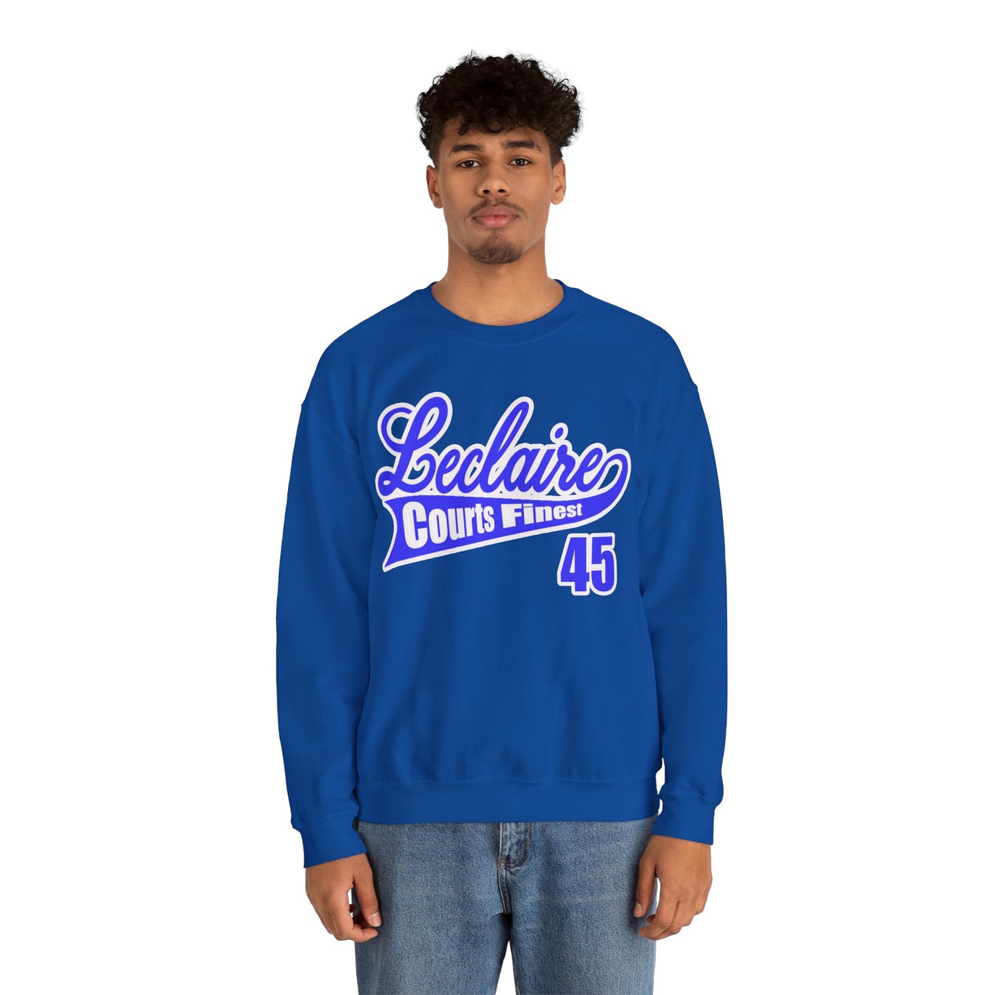 LECLAIRE COURTS FINEST CLASSIC SCRIPT SWEATSHIRT