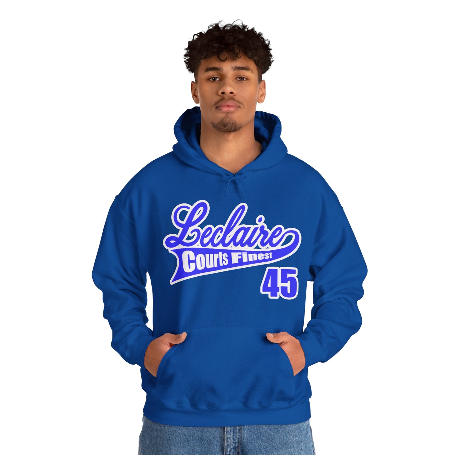 LECLAIRE COURTS FINEST CLASSIC SCRIPT HOODIE
