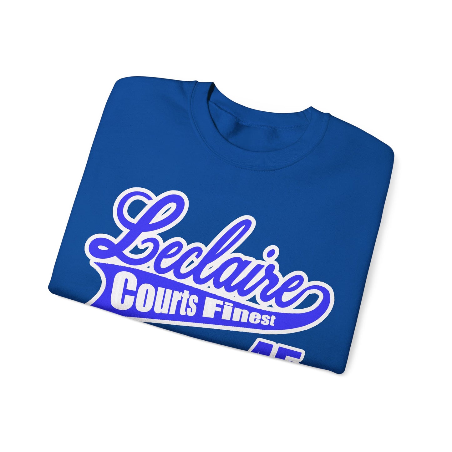 LECLAIRE COURTS FINEST CLASSIC SCRIPT SWEATSHIRT