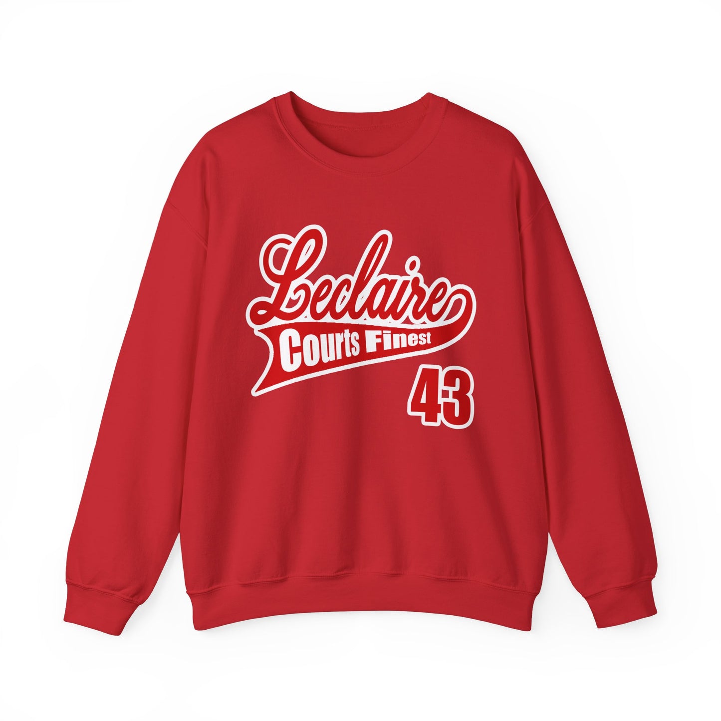 LECLAIRE COURTS FINEST CLASSIC SCRIPT SWEATSHIRT
