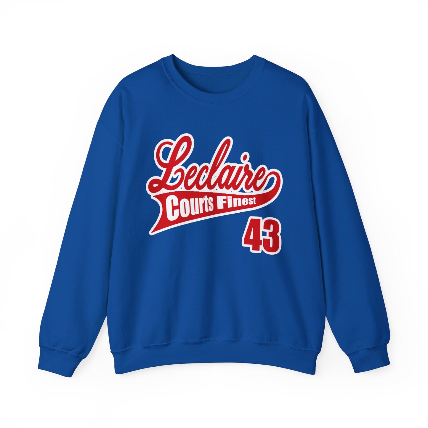 LECLAIRE COURTS FINEST CLASSIC SCRIPT SWEATSHIRT