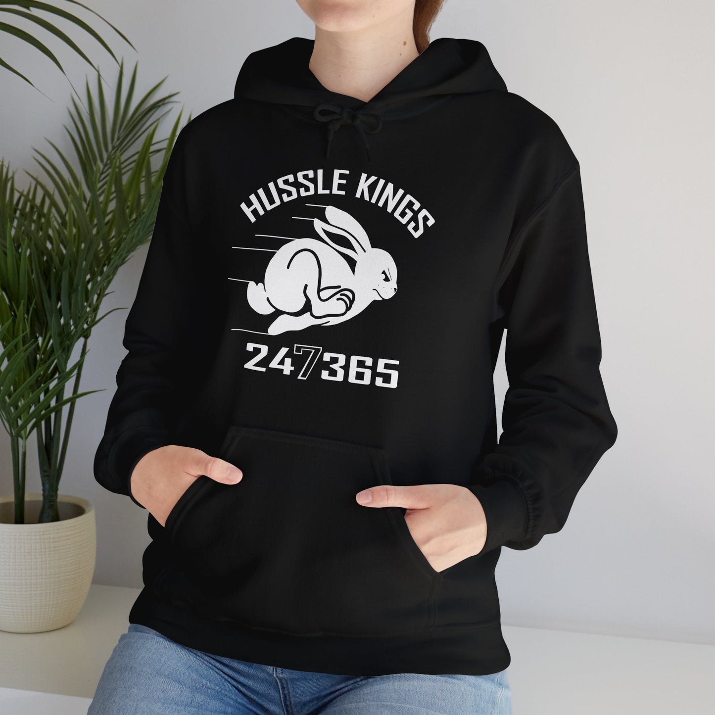 HUSSLE KINGS 24/365 LARGE MONOGRAM TEE