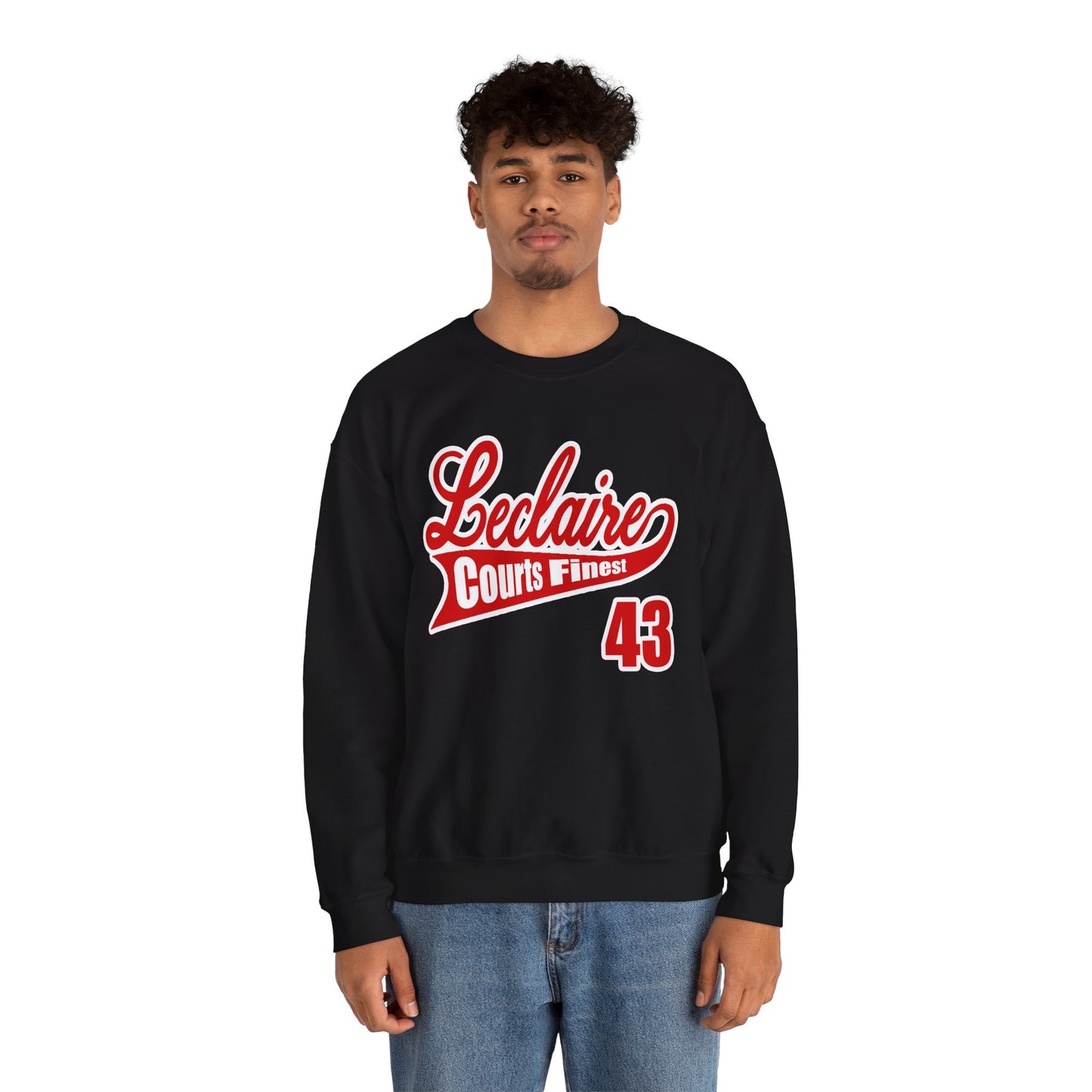 LECLAIRE COURTS FINEST CLASSIC SCRIPT SWEATSHIRT