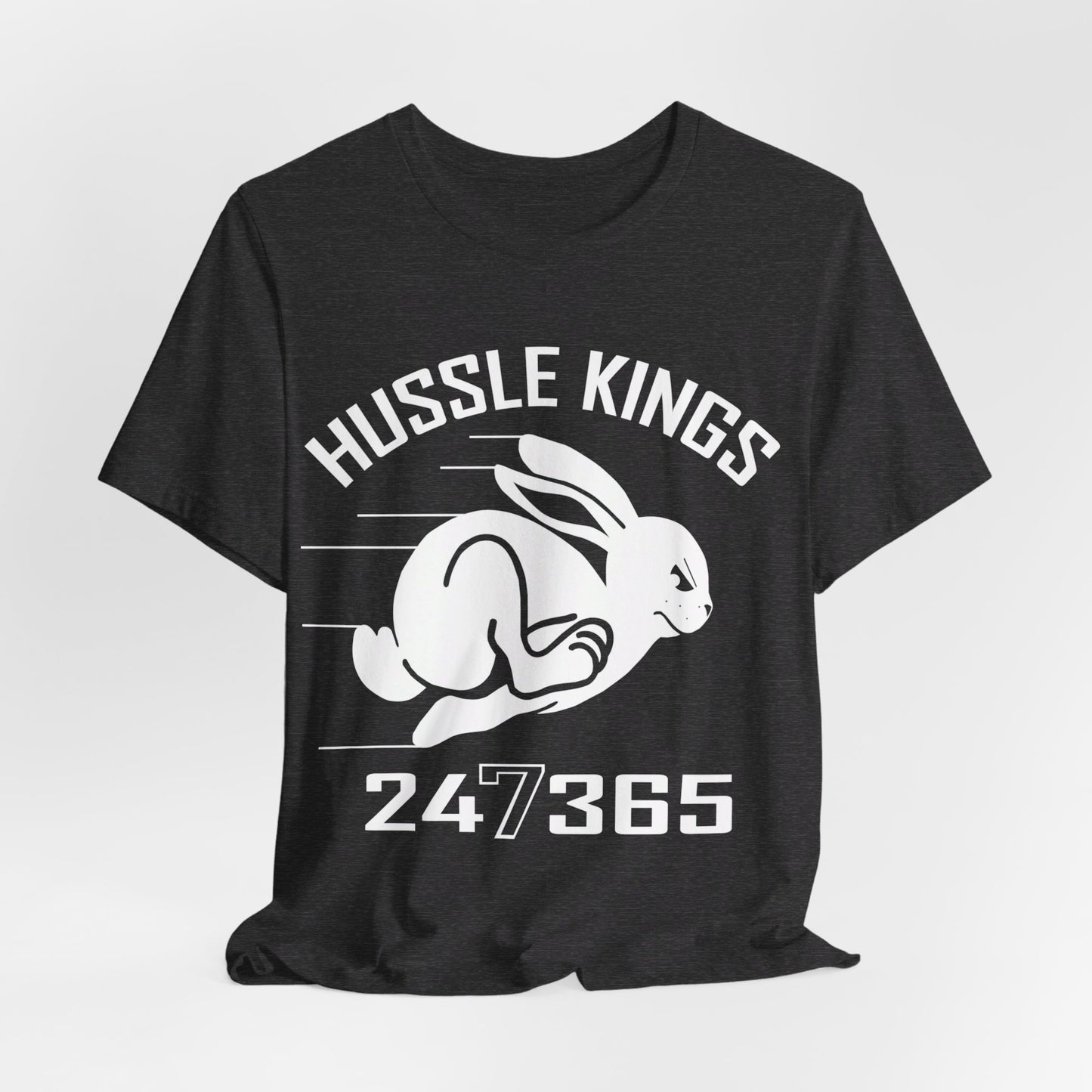 HUSSLE KINGS 24/365 LARGE MONOGRAM TEE