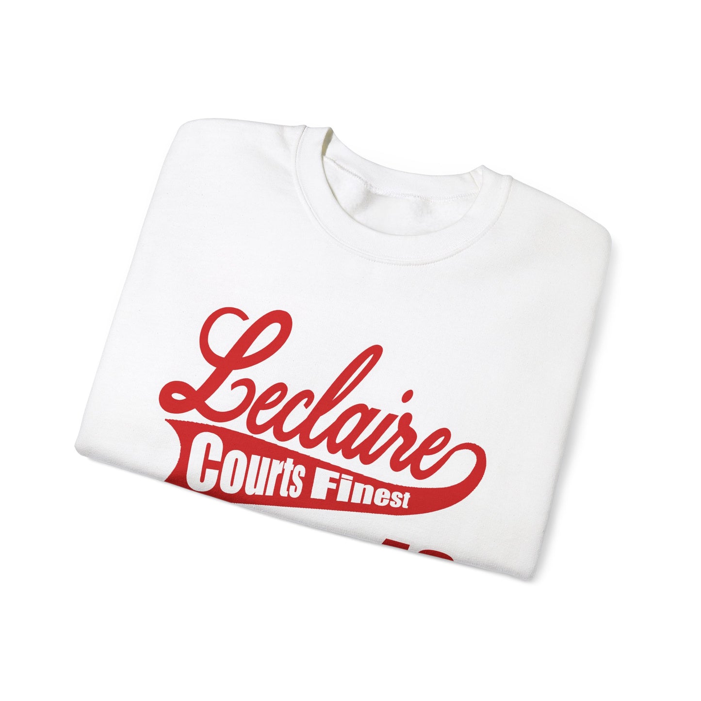 LECLAIRE COURTS FINEST CLASSIC SCRIPT SWEATSHIRT