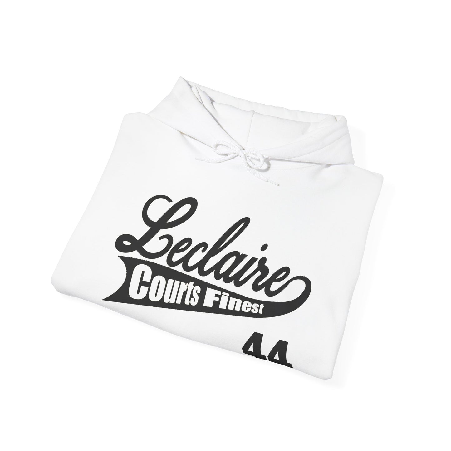 LECLAIRE COURTS FINEST CLASSIC SCRIPT HOODIE