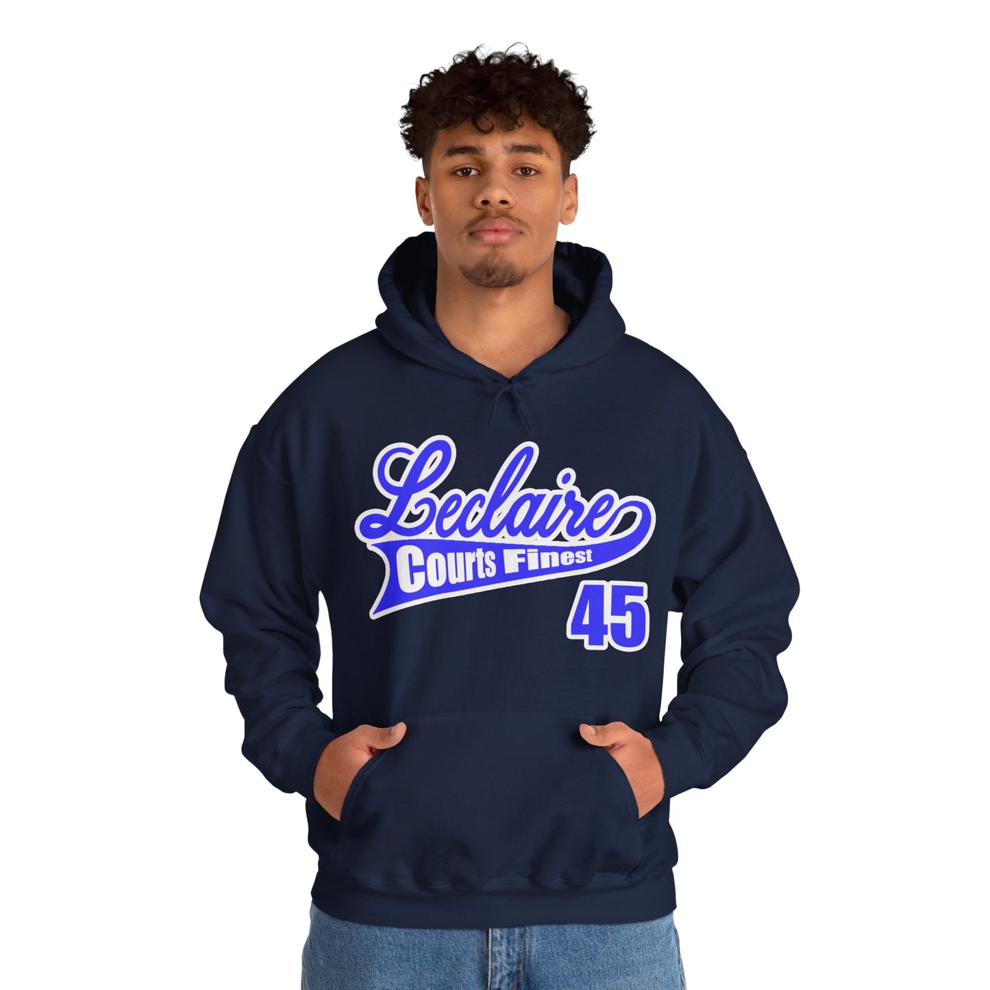 LECLAIRE COURTS FINEST CLASSIC SCRIPT HOODIE