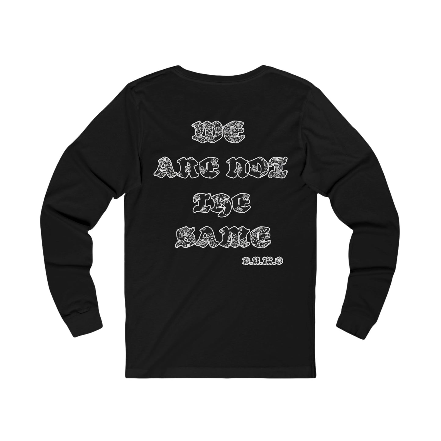 WE ARE NOT THE SAME - BLACK BANDANA LOGO LONG SLEEVE