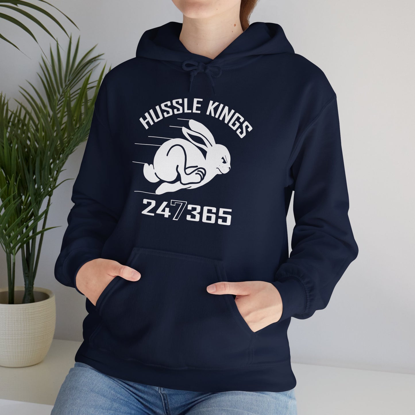 HUSSLE KINGS 24/365 LARGE MONOGRAM TEE