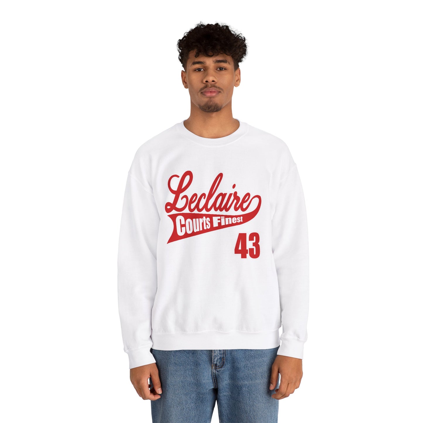 LECLAIRE COURTS FINEST CLASSIC SCRIPT SWEATSHIRT