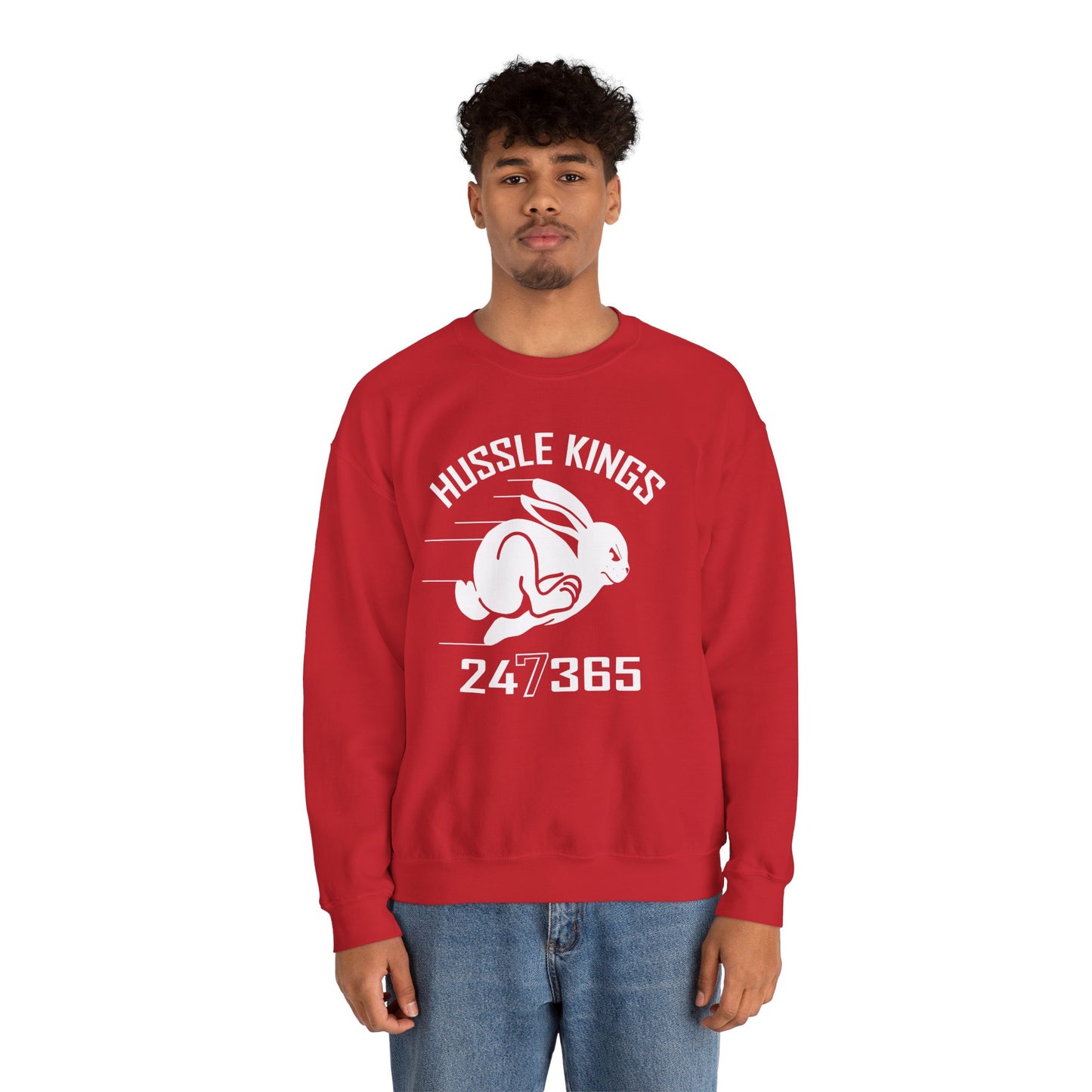 HUSSLE KINGS 24/365 MONOGRAM SWEATSHIRT