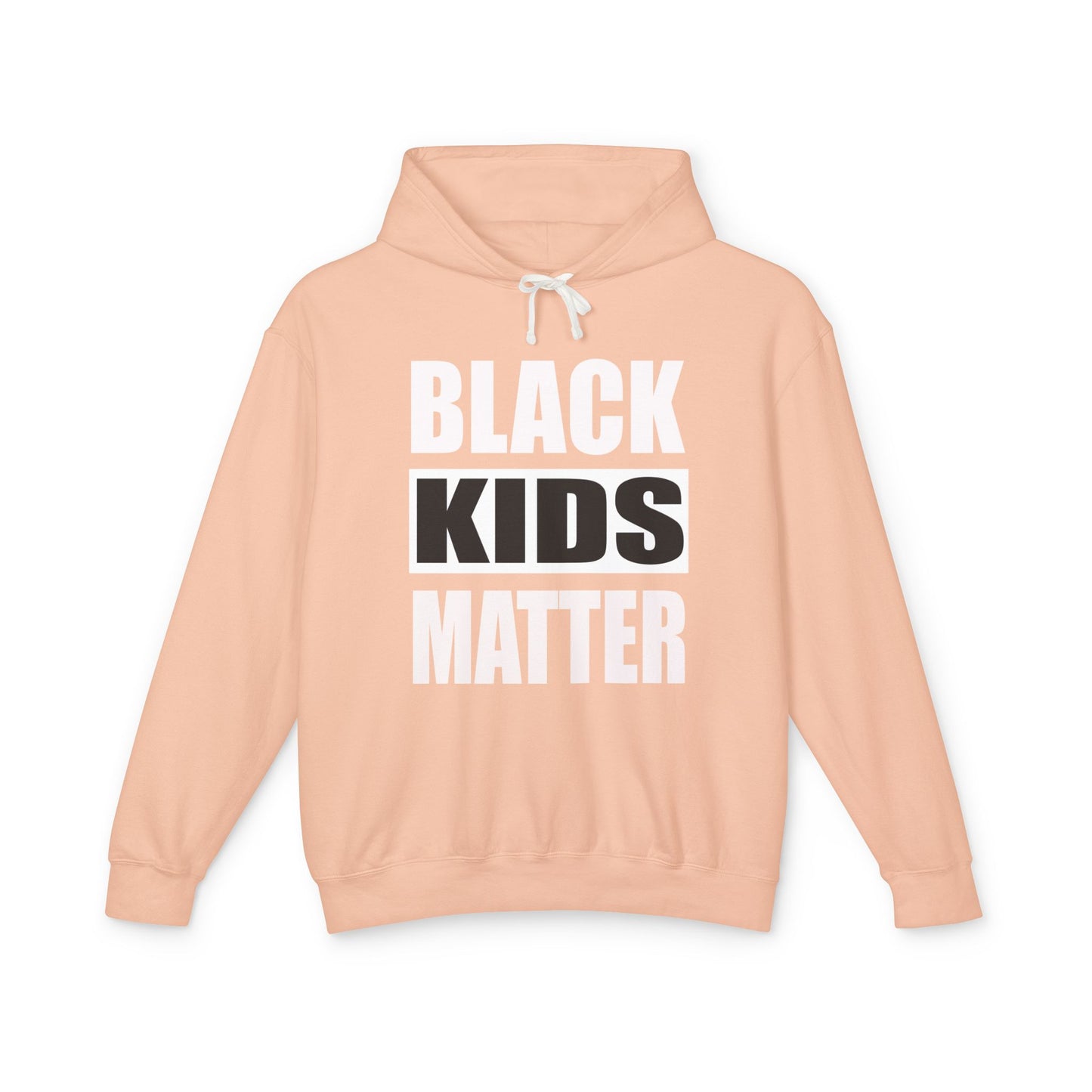 Unisex Lightweight Hooded Sweatshirt - Black Kids Matter