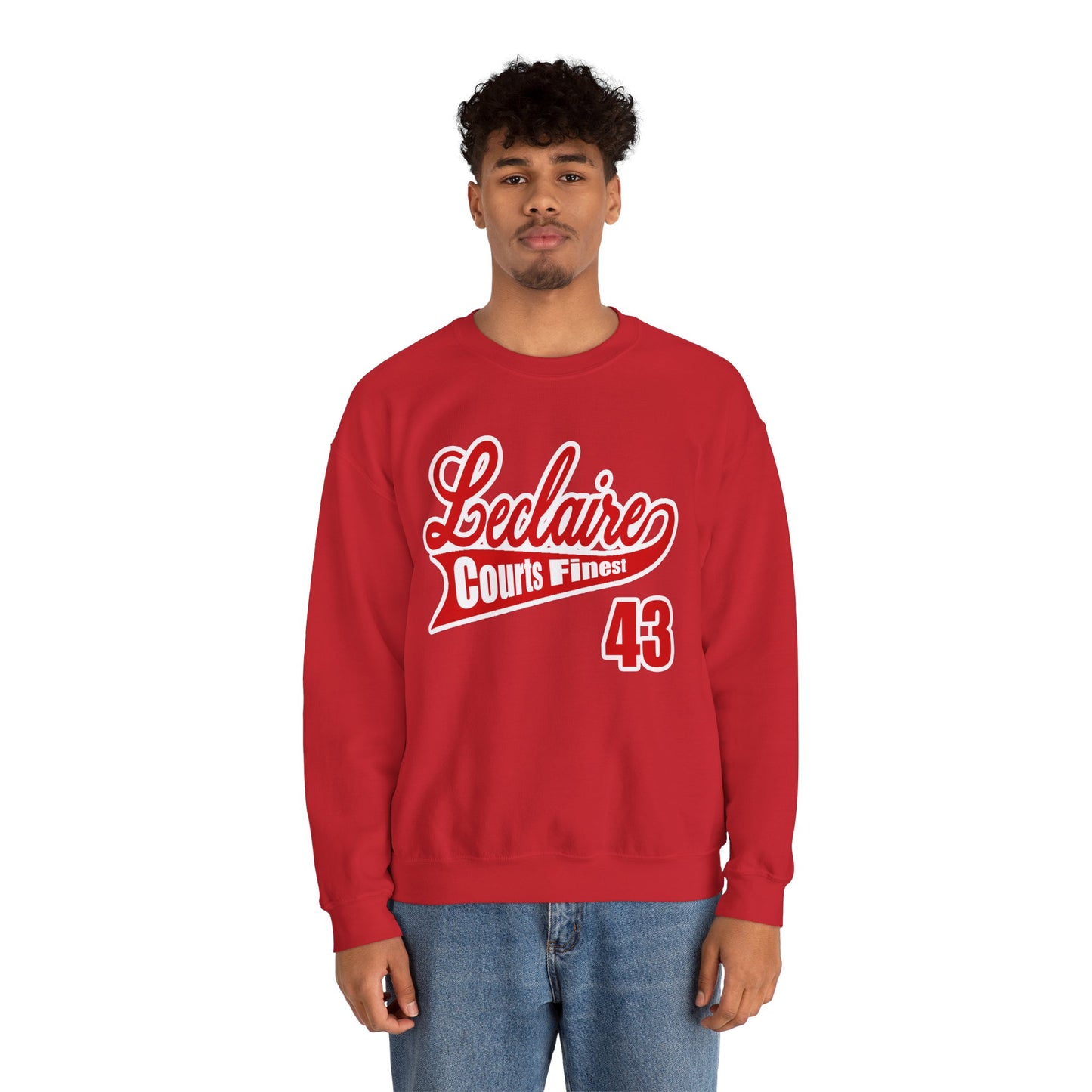 LECLAIRE COURTS FINEST CLASSIC SCRIPT SWEATSHIRT