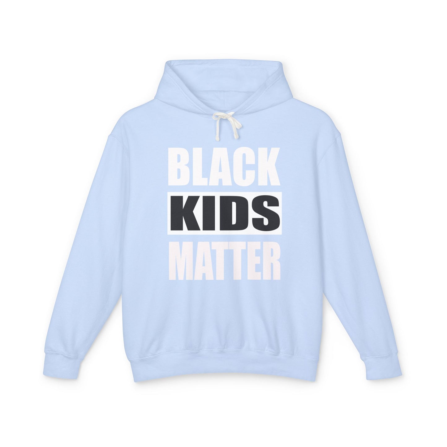 Unisex Lightweight Hooded Sweatshirt - Black Kids Matter