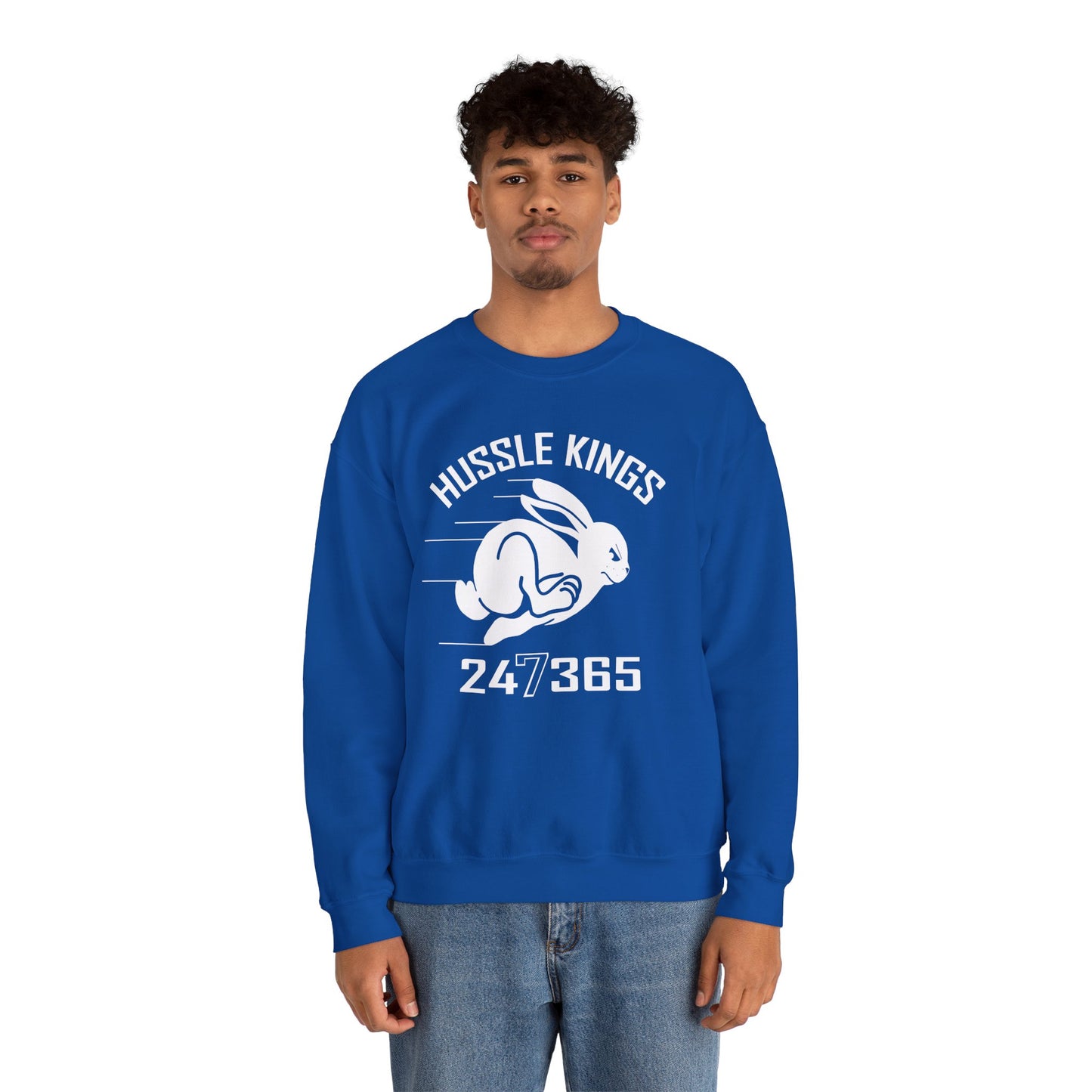 HUSSLE KINGS 24/365 MONOGRAM SWEATSHIRT