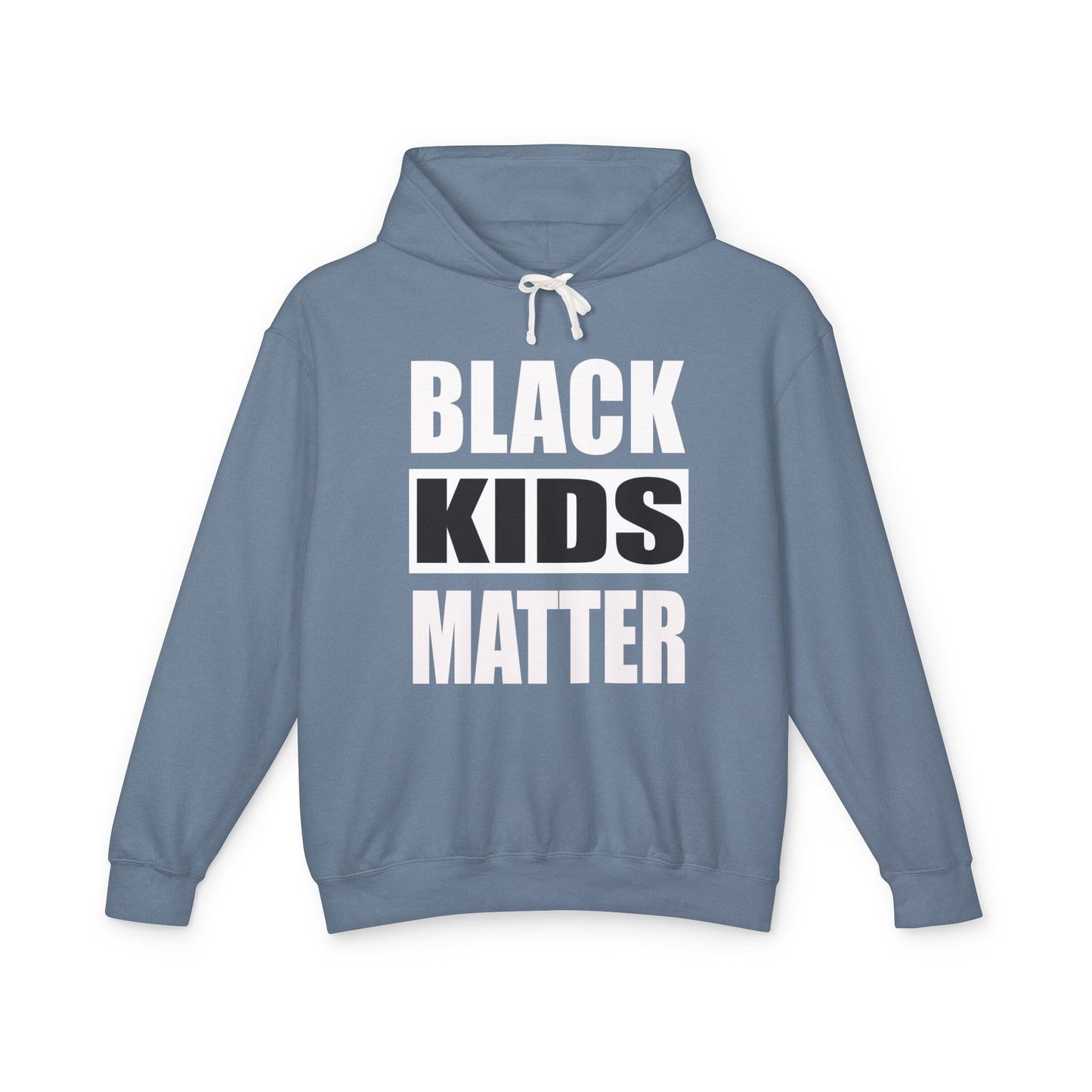 Unisex Lightweight Hooded Sweatshirt - Black Kids Matter