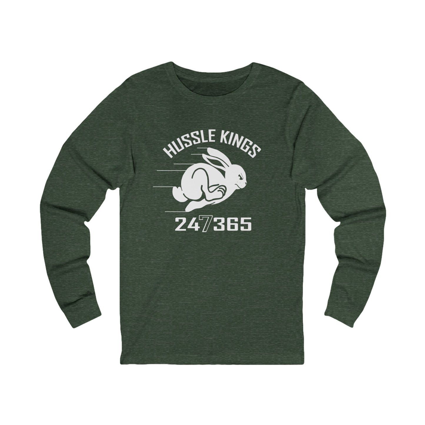 HUSSLE KINGS 24/7/365 MONOGRAM LONG SLEEVE