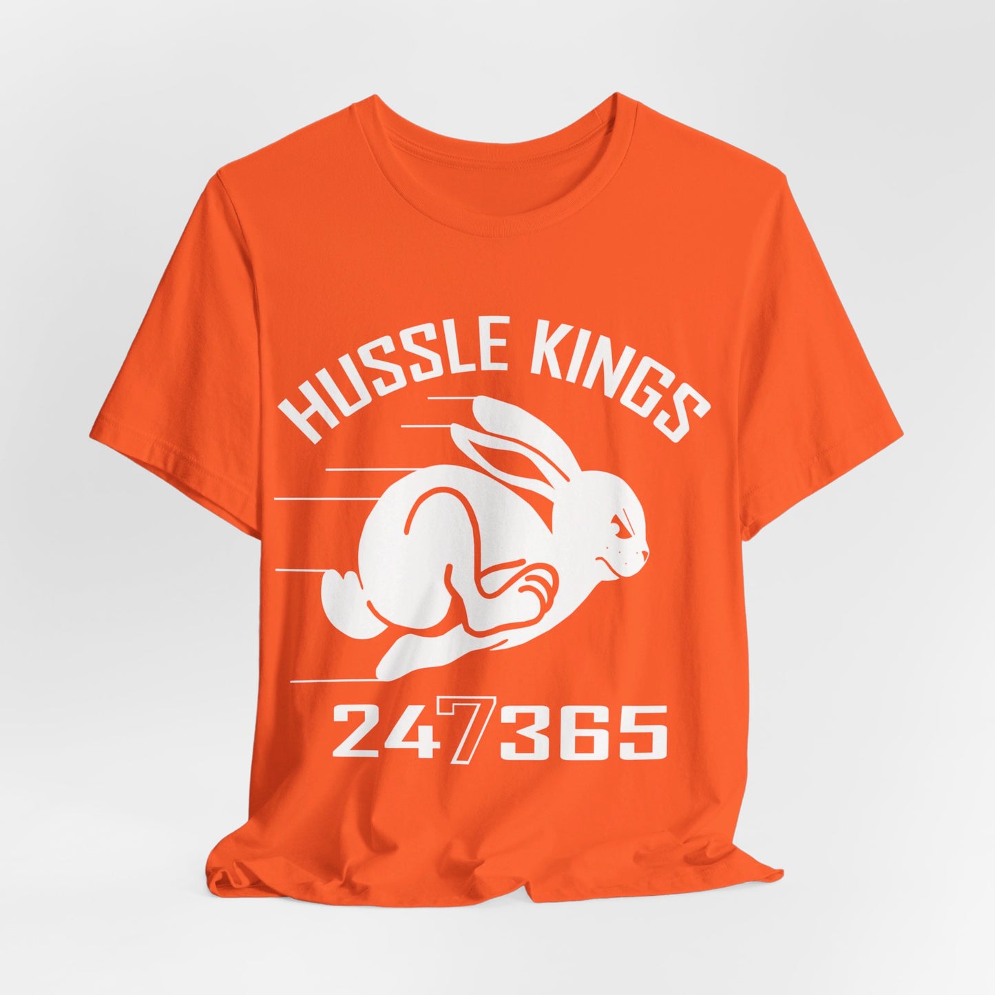HUSSLE KINGS 24/365 LARGE MONOGRAM TEE