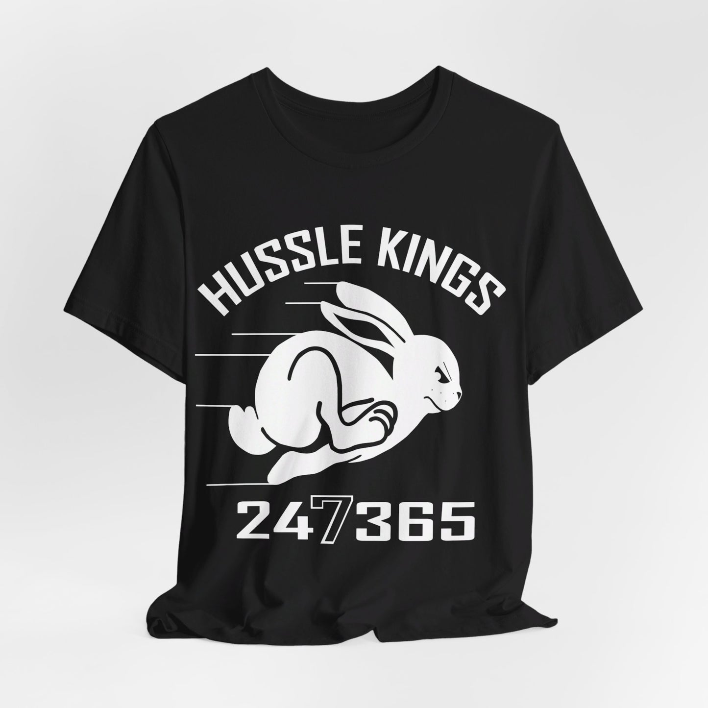 HUSSLE KINGS 24/365 LARGE MONOGRAM TEE