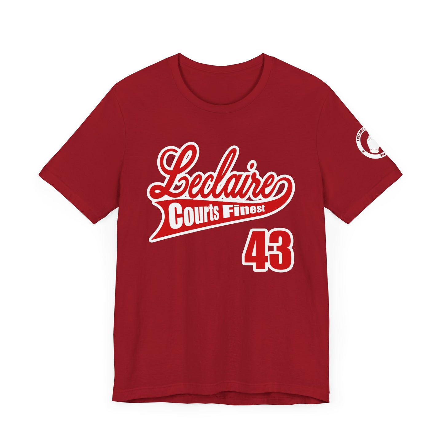 LeClaire Courts Finest Short Sleeve Tee - Casual Unisex T-Shirt for Sport Lovers