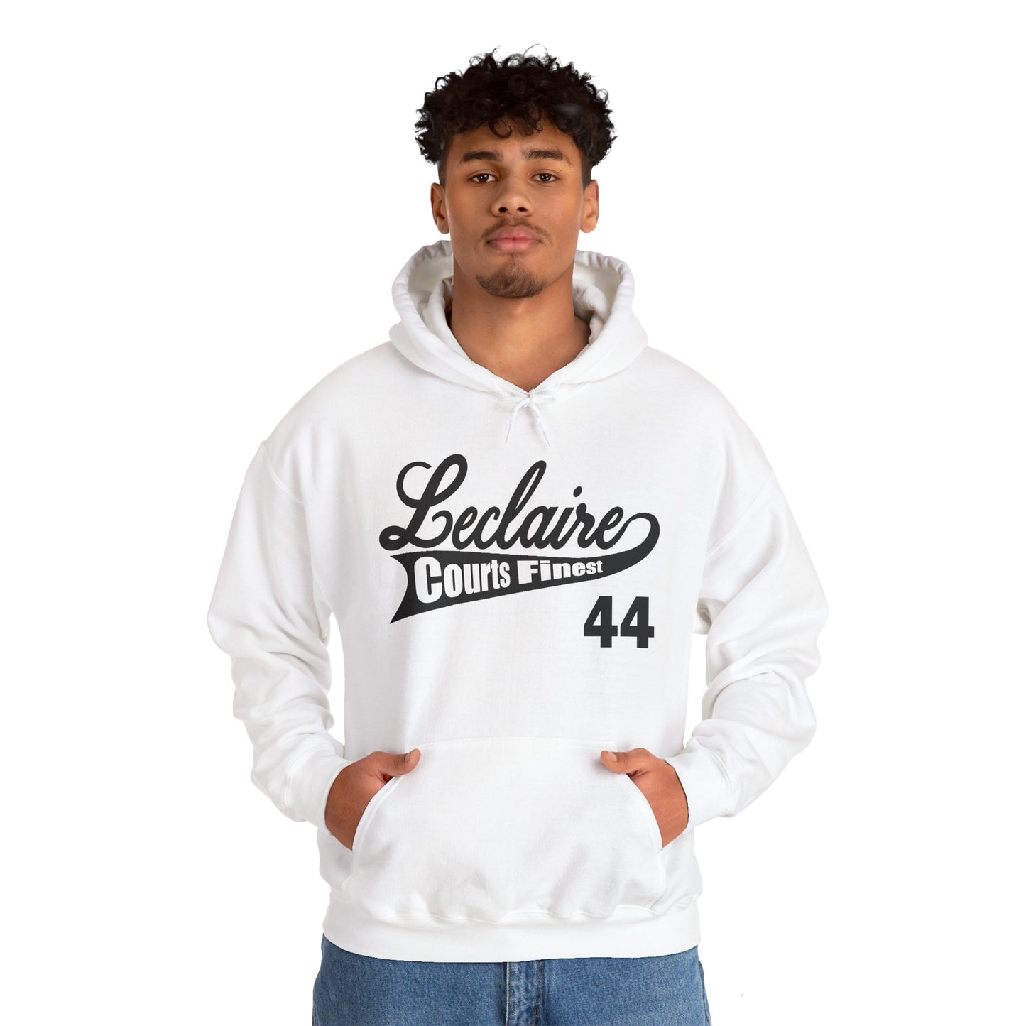 LECLAIRE COURTS FINEST CLASSIC SCRIPT HOODIE