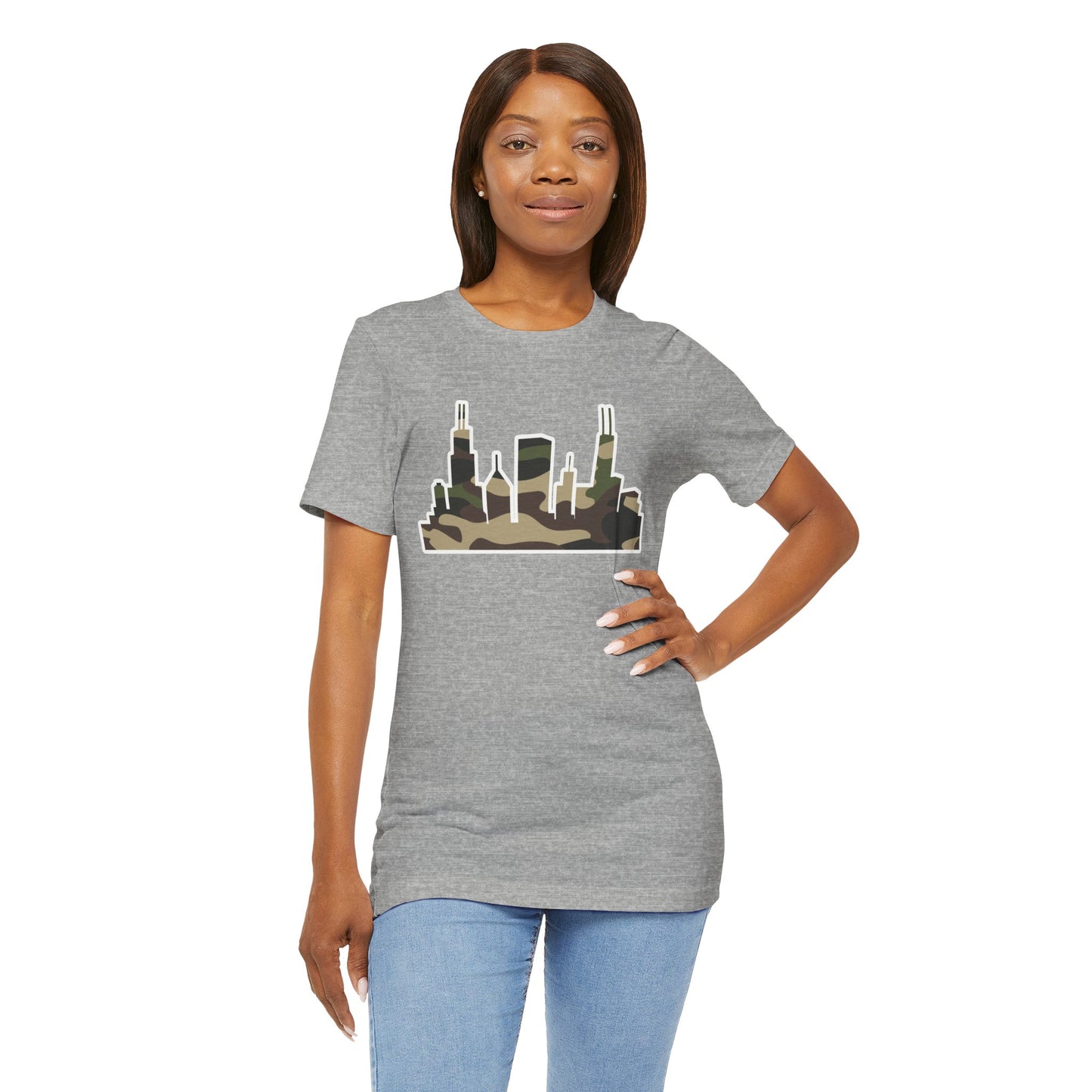 CHI KIDS CAMO-SKYLINE TEE