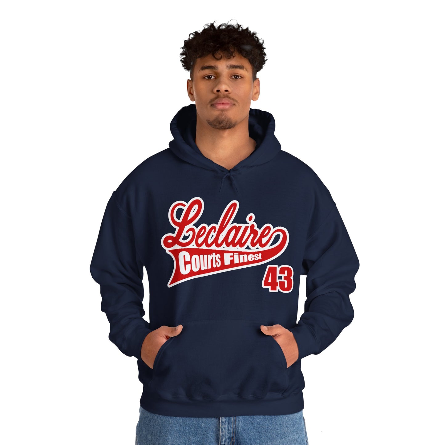 LECLAIRE COURTS FINEST CLASSIC SCRIPT HOODIE
