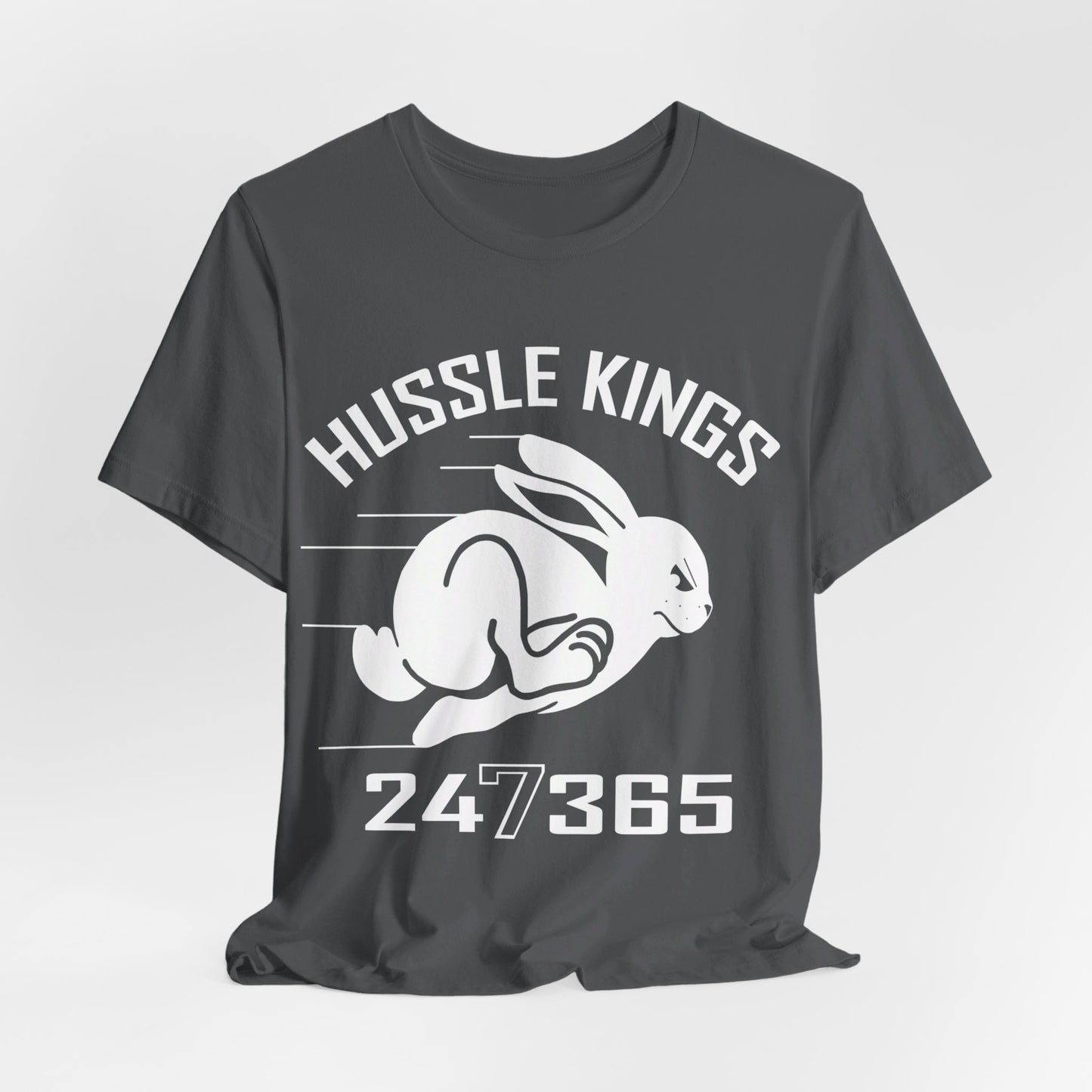 HUSSLE KINGS 24/365 LARGE MONOGRAM TEE