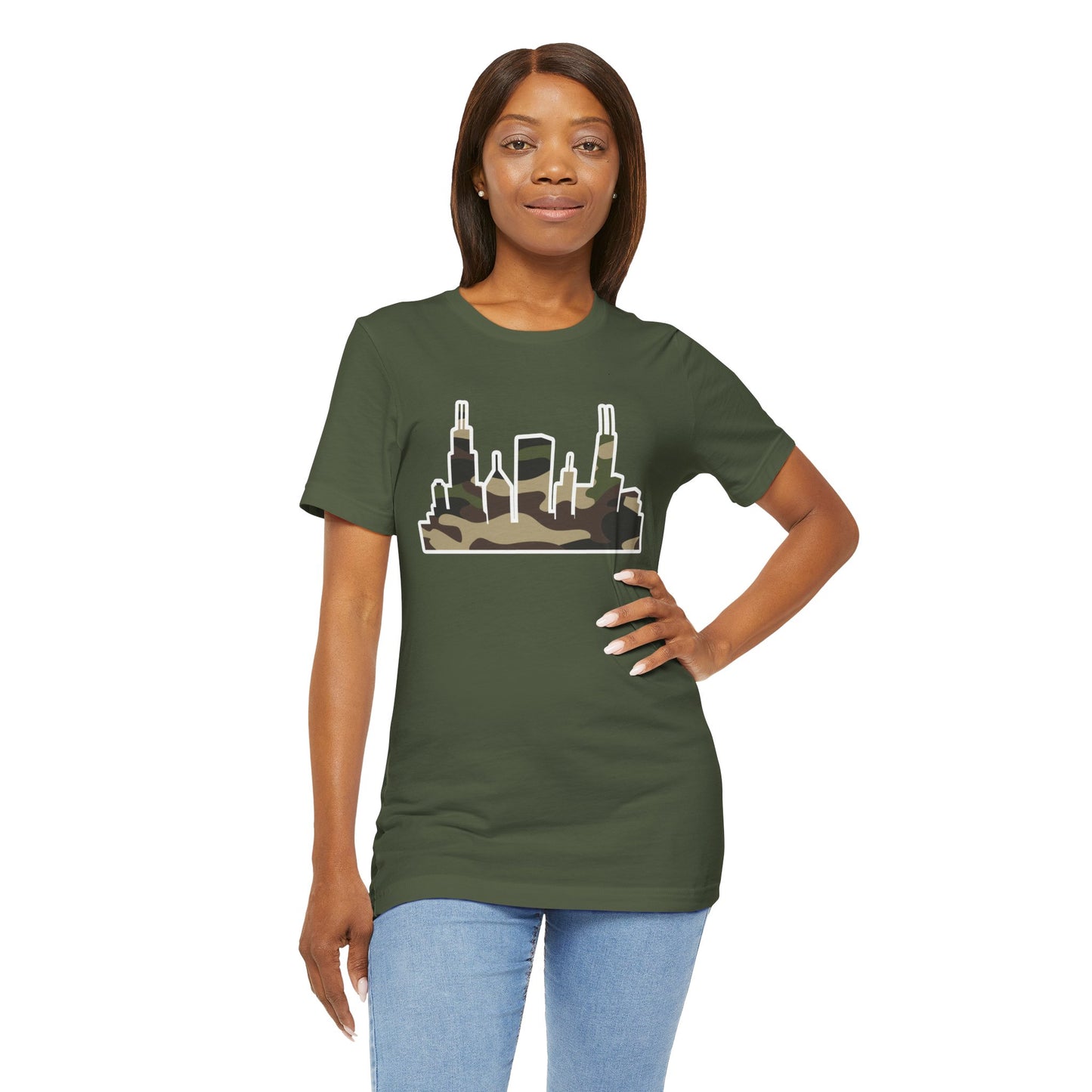 CHI KIDS CAMO-SKYLINE TEE