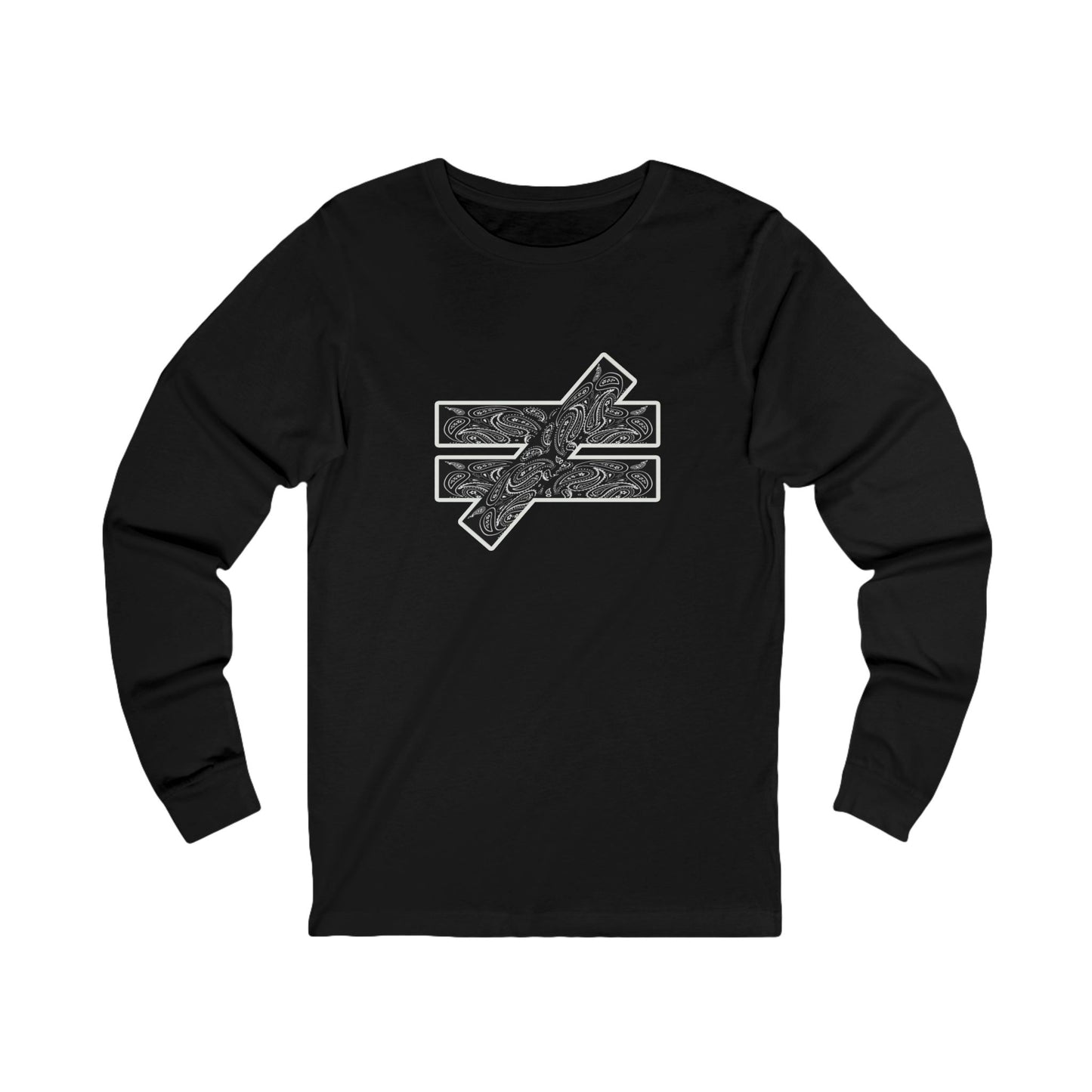 WE ARE NOT THE SAME - BLACK BANDANA LOGO LONG SLEEVE