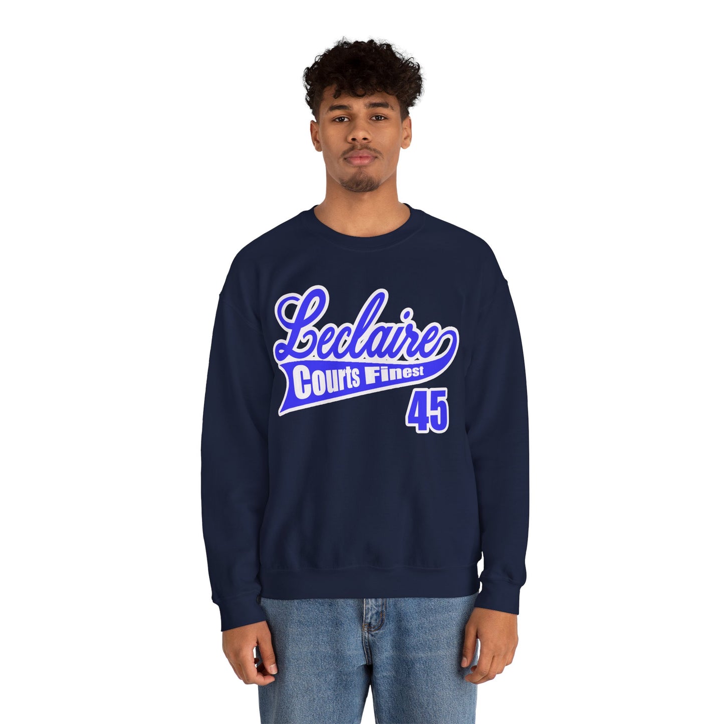 LECLAIRE COURTS FINEST CLASSIC SCRIPT SWEATSHIRT