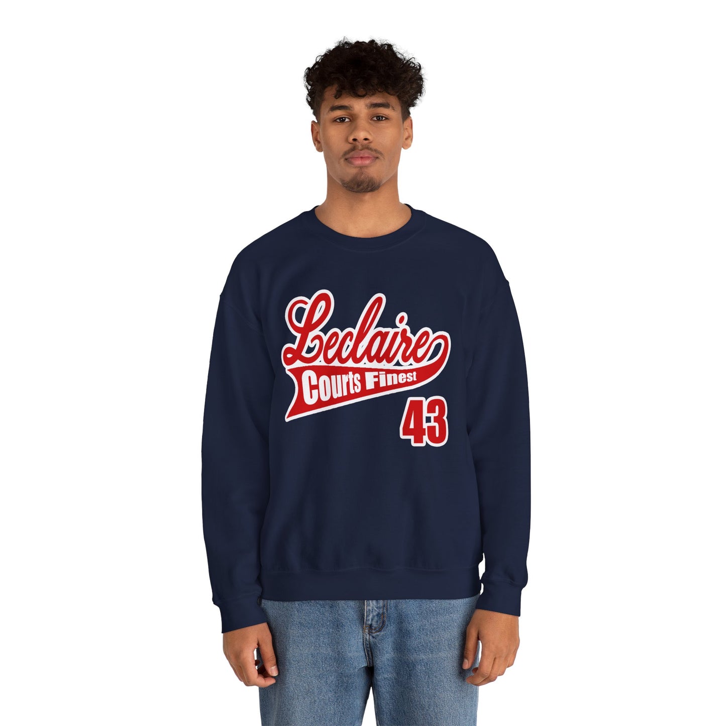 LECLAIRE COURTS FINEST CLASSIC SCRIPT SWEATSHIRT