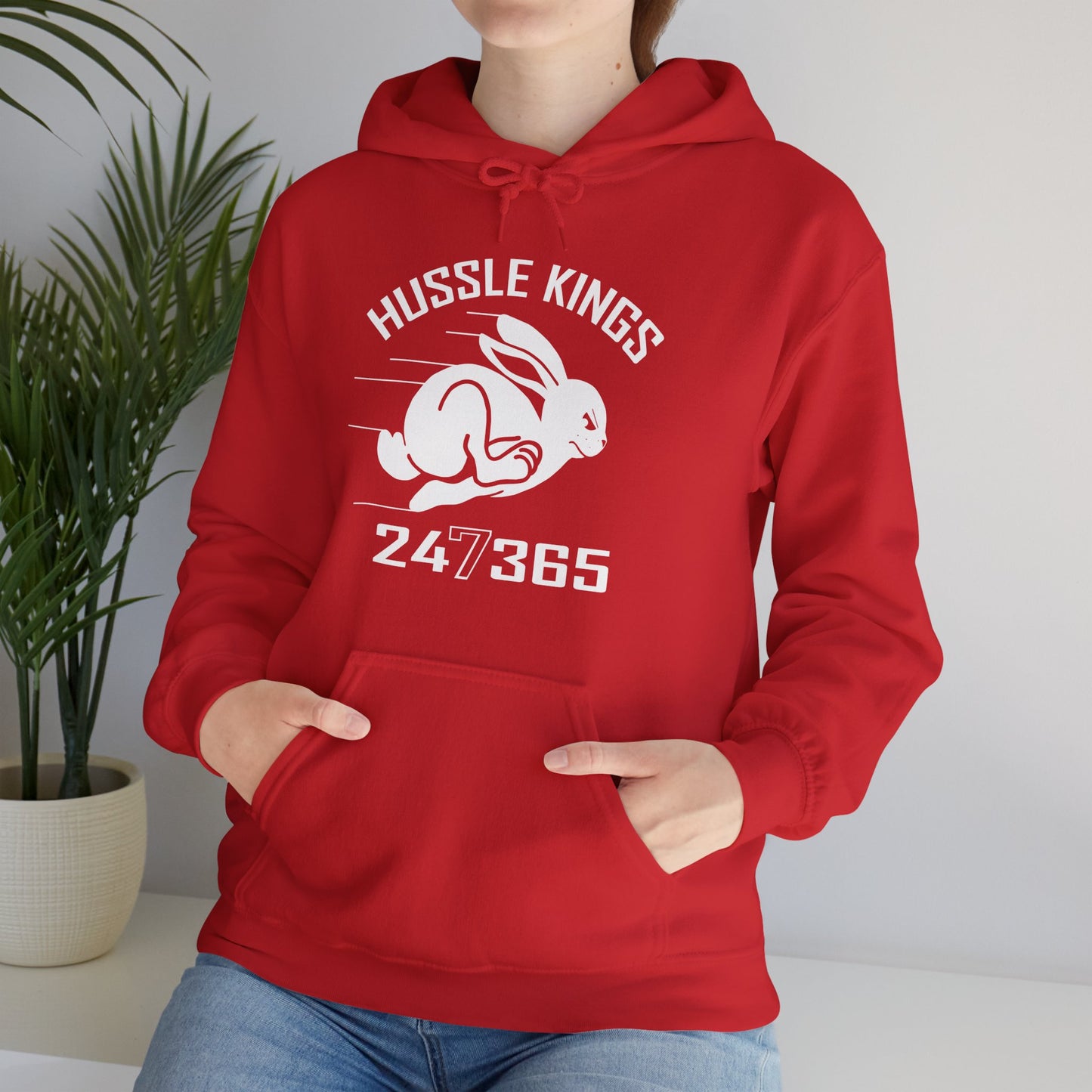 HUSSLE KINGS 24/365 LARGE MONOGRAM TEE