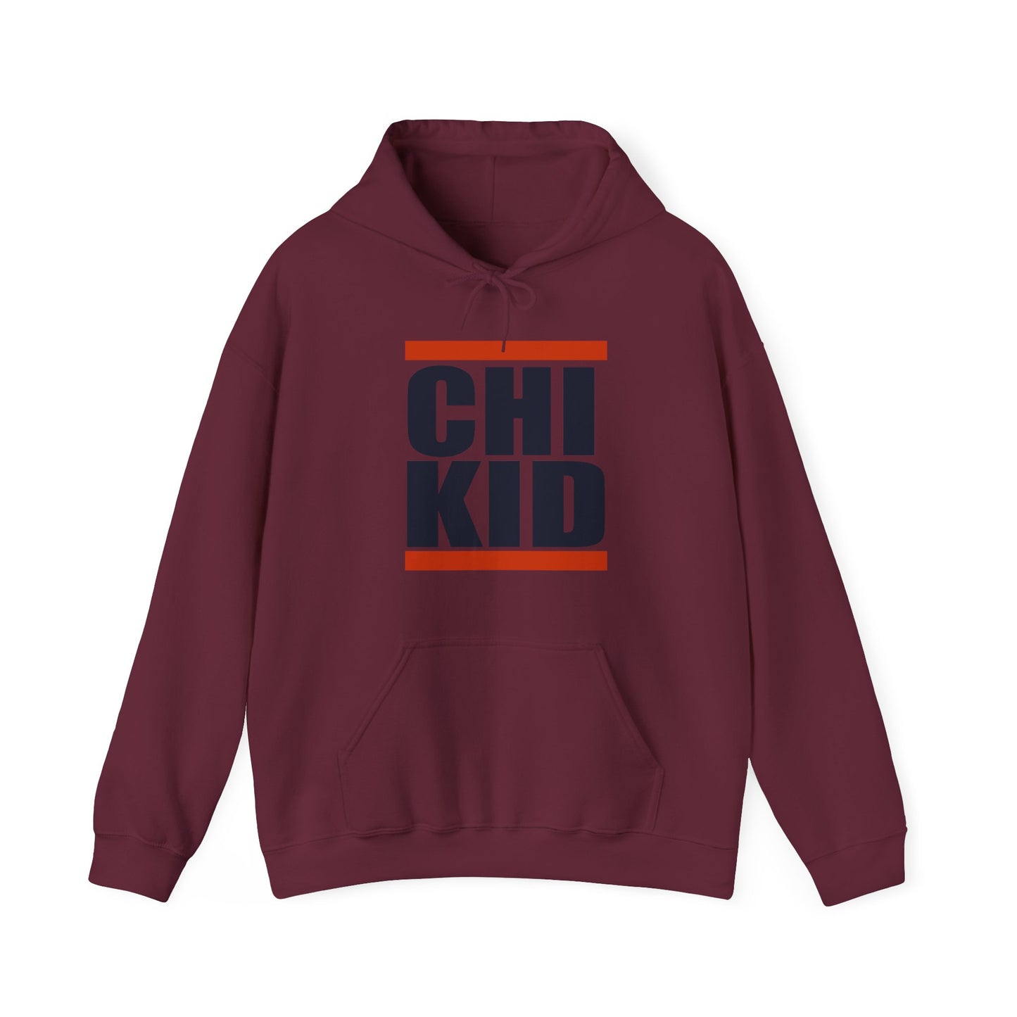 Chi Kid Hoodie — Retro Block Letter Chicago Pride Pullover