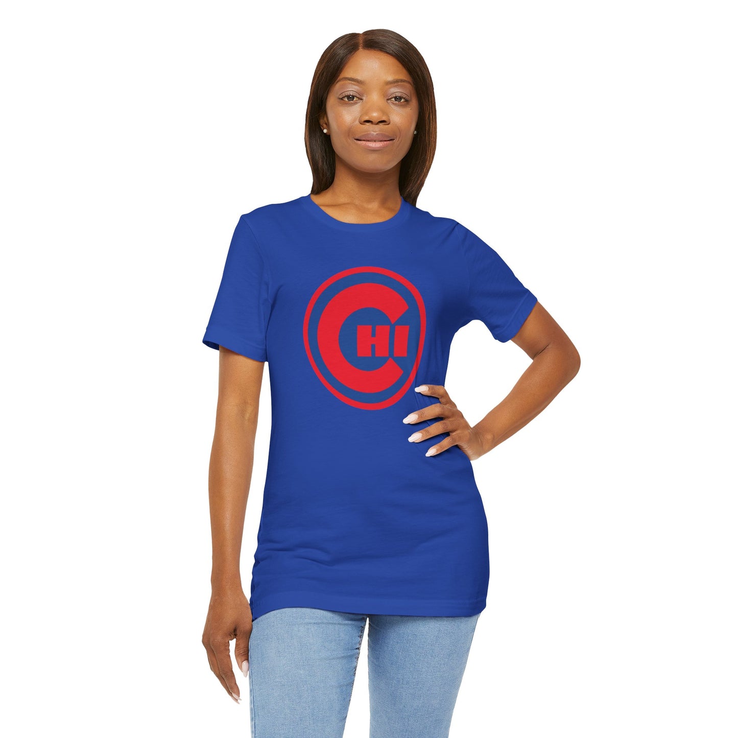 CHICAGO KIDS EMBLEM TEE - BLUE/RED