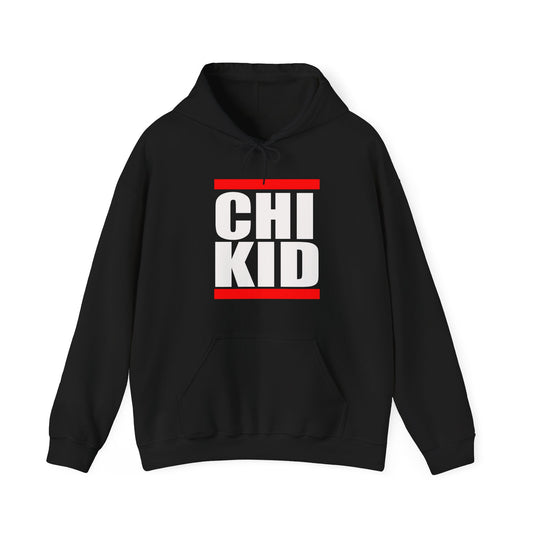 Chi Kid Hoodie — Bold Streetwear Pullover with Red Accent