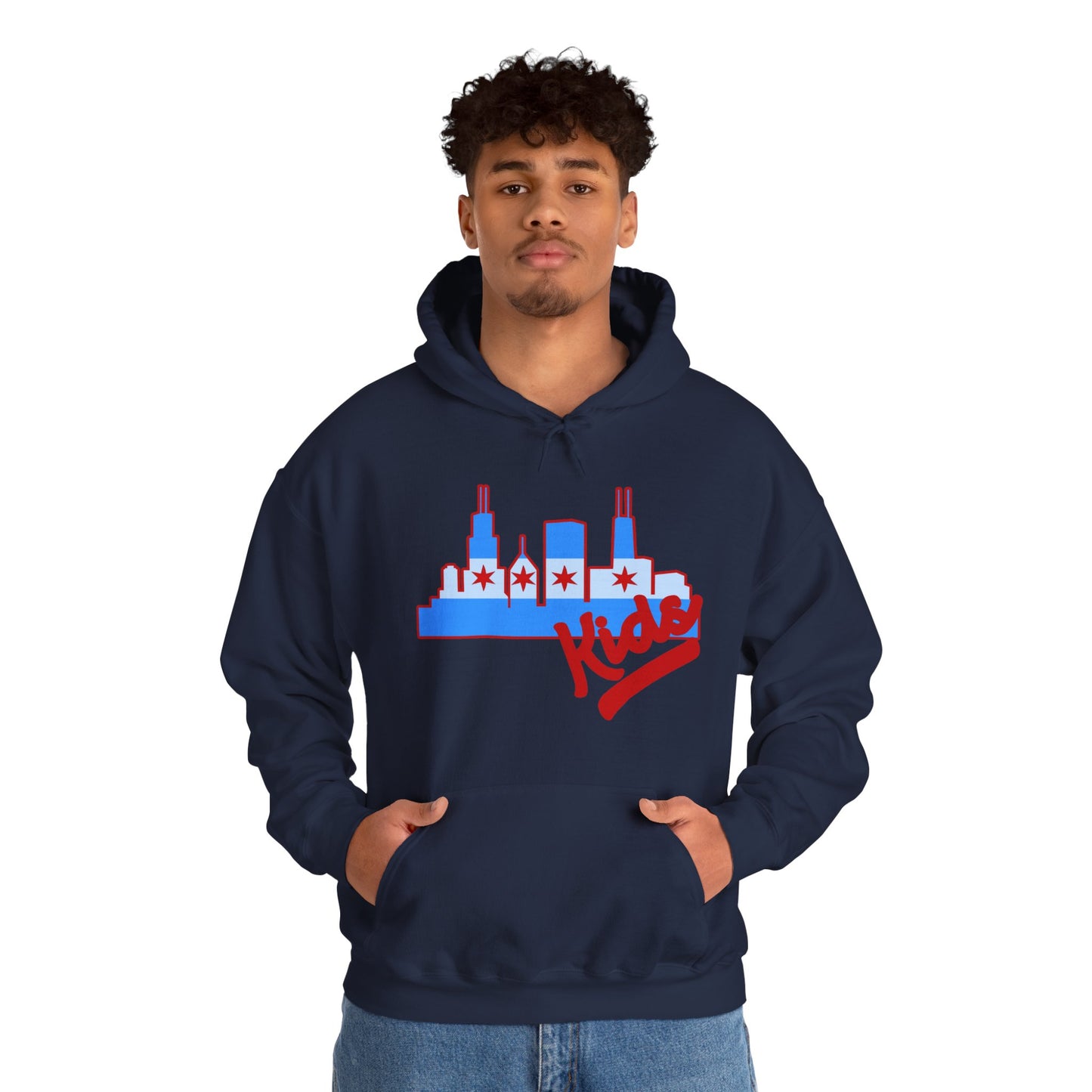 Chicago Kids Hoodie — Retro Skyline Graphic “Chicago Kids” Streetwear