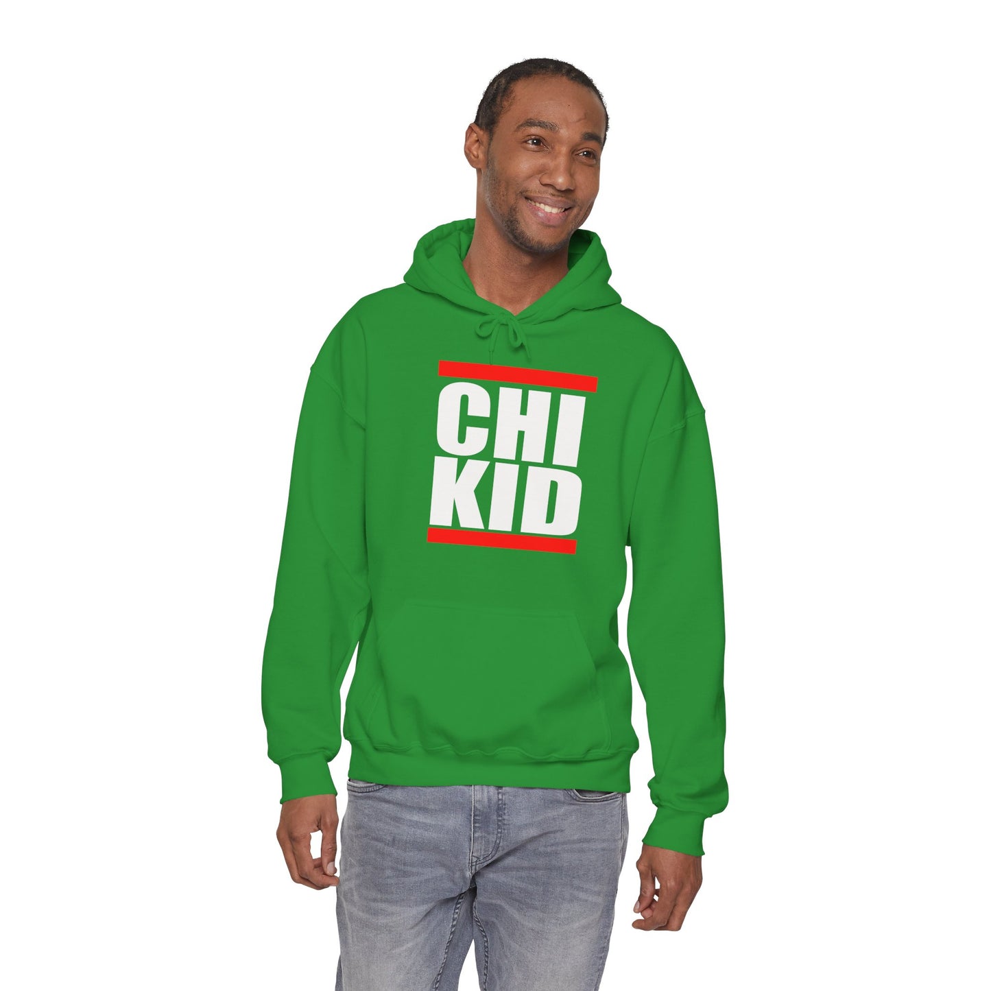 Chi Kid Hoodie — Bold Streetwear Pullover with Red Accent