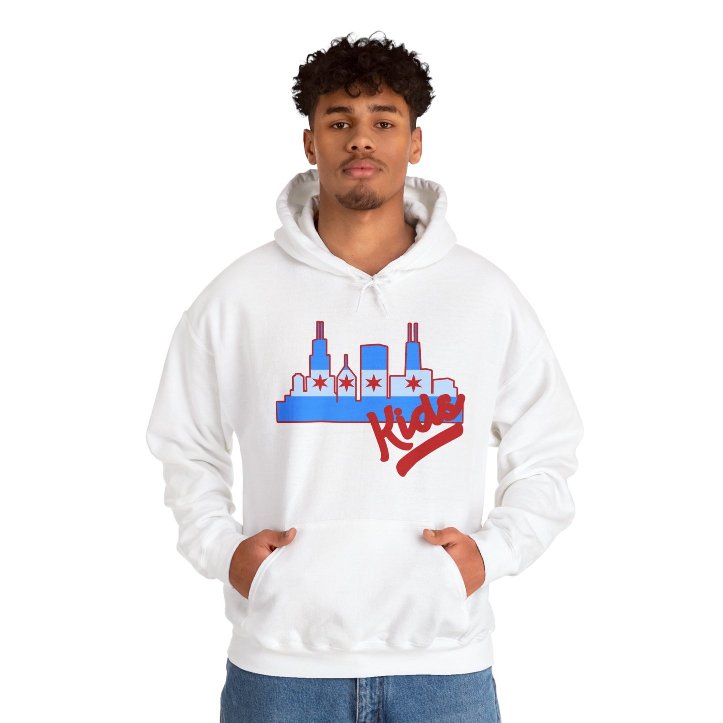 Chicago Kids Hoodie — Retro Skyline Graphic “Chicago Kids” Streetwear