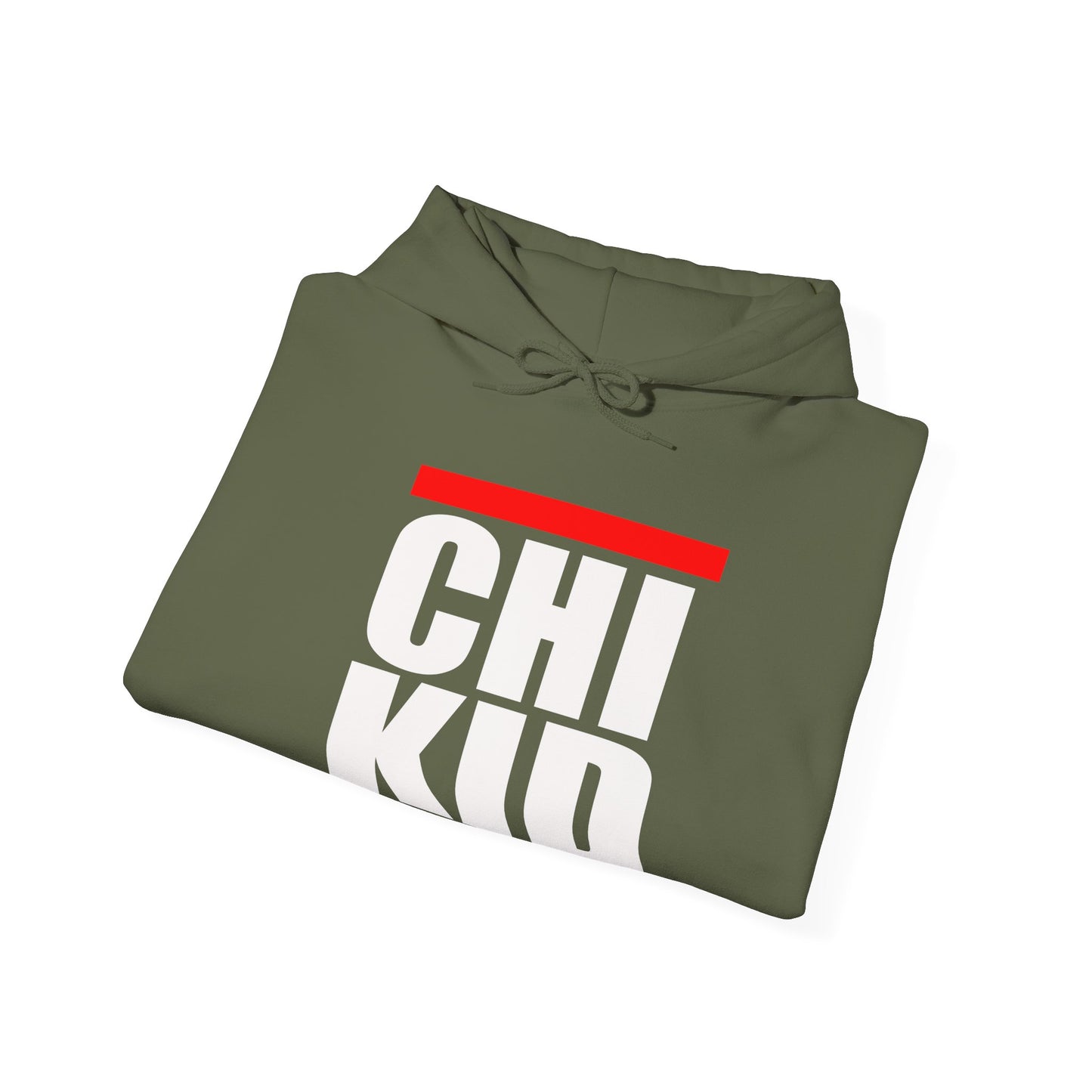 Chi Kid Hoodie — Bold Streetwear Pullover with Red Accent