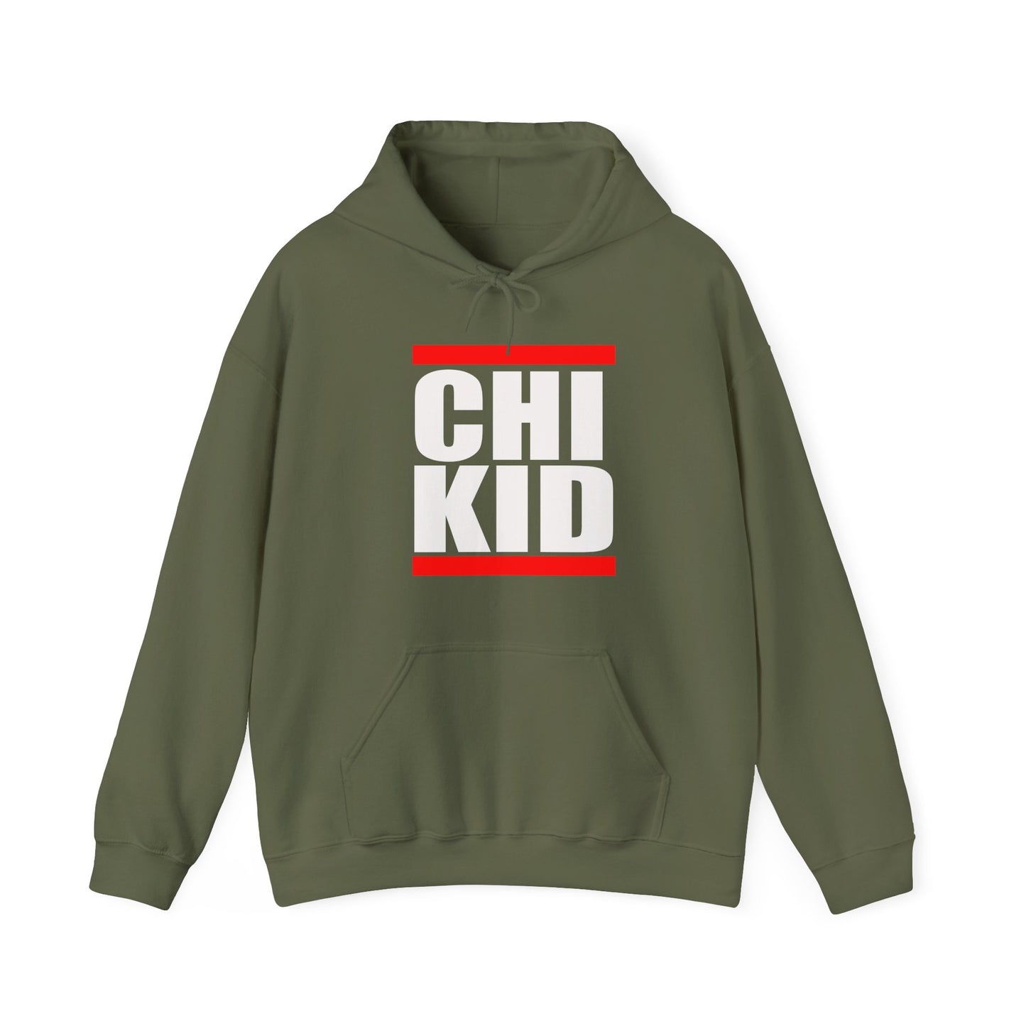 Chi Kid Hoodie — Bold Streetwear Pullover with Red Accent