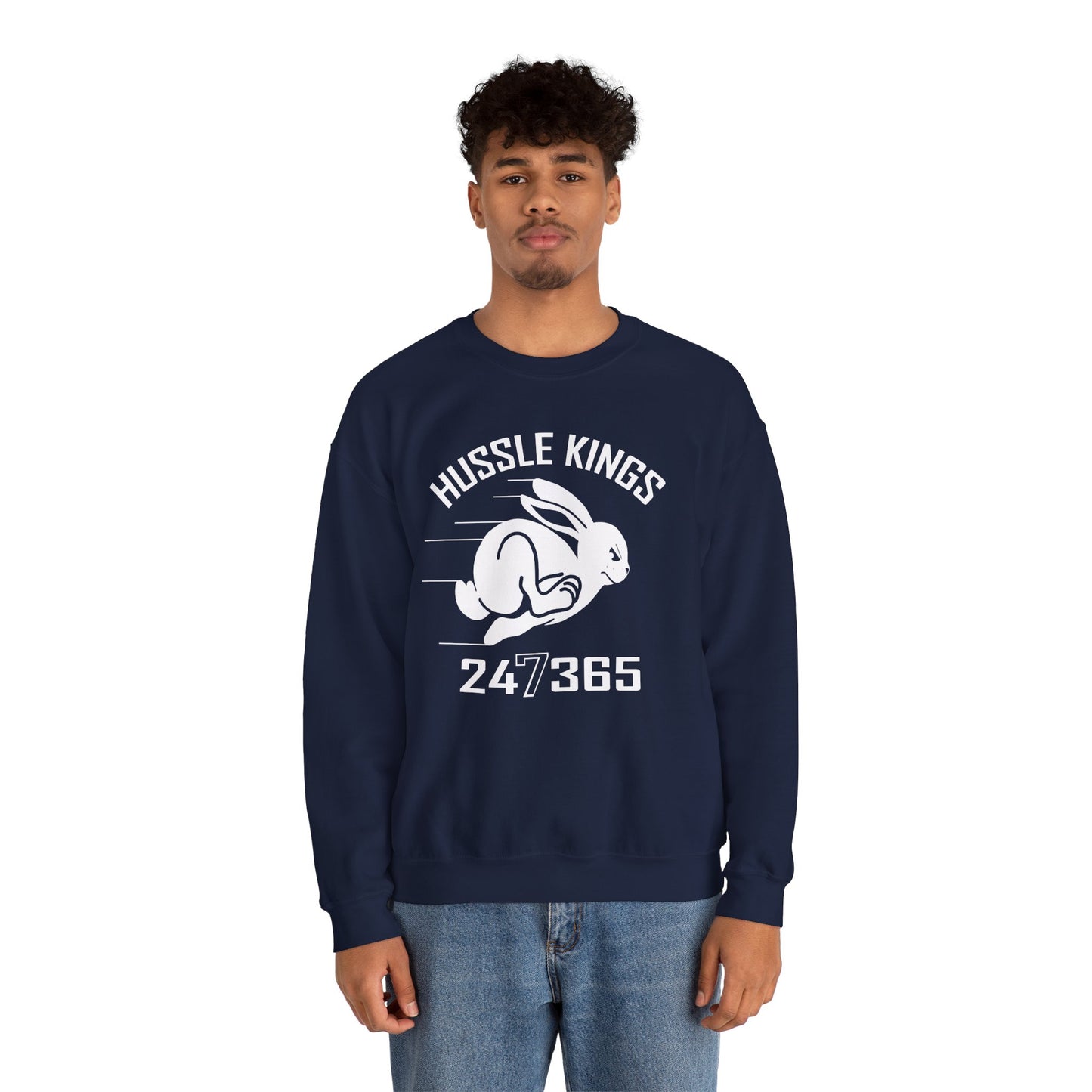 HUSSLE KINGS 24/365 MONOGRAM SWEATSHIRT
