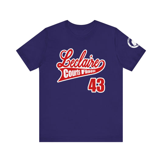 LeClaire Courts Finest Short Sleeve Tee - Casual Unisex T-Shirt for Sport Lovers