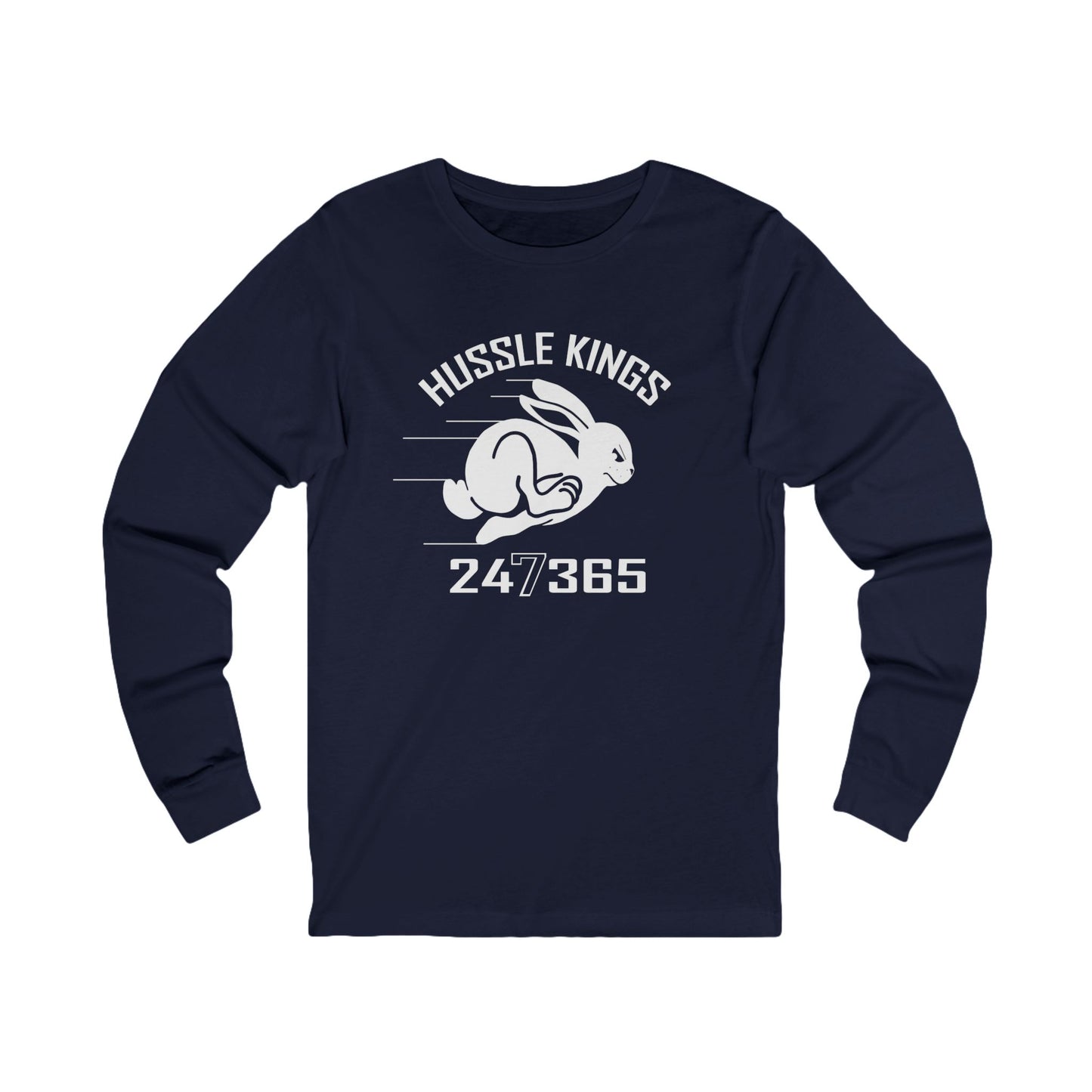 HUSSLE KINGS 24/7/365 MONOGRAM LONG SLEEVE