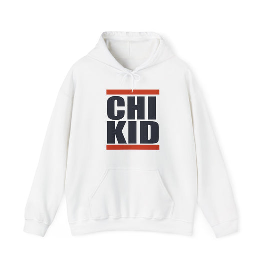 Chi Kid Hoodie — Retro Block Letter Chicago Pride Pullover