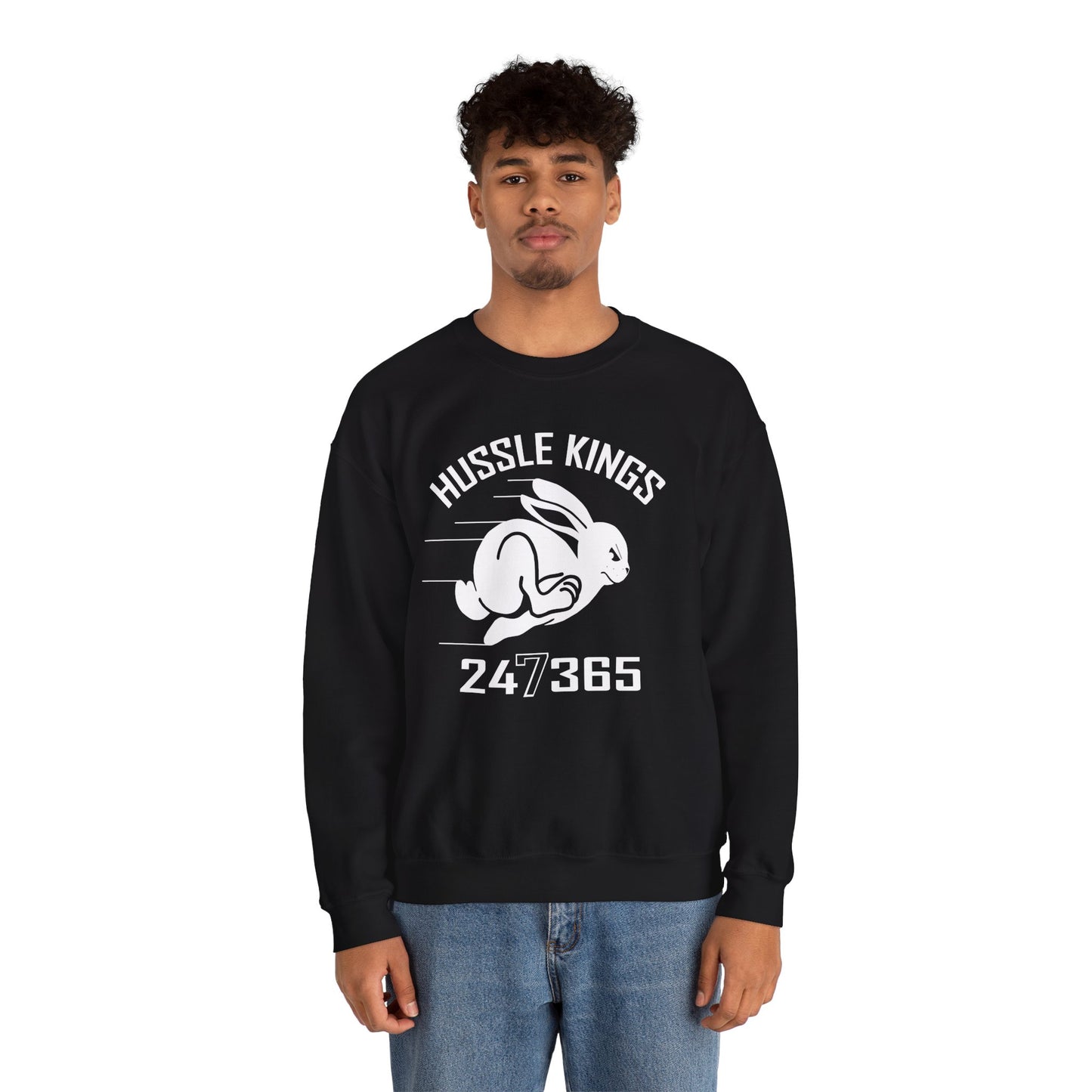 HUSSLE KINGS 24/365 MONOGRAM SWEATSHIRT