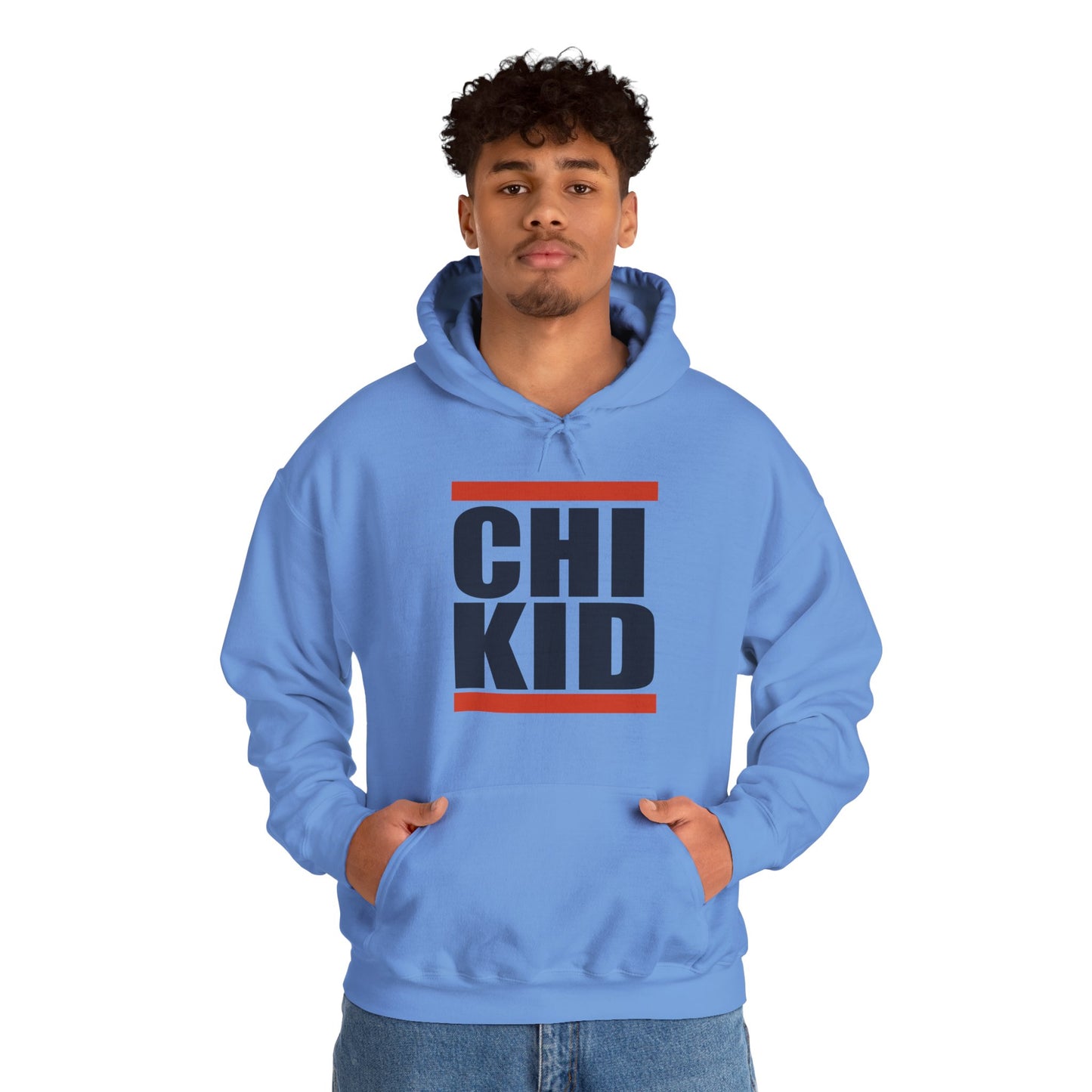 Chi Kid Hoodie — Retro Block Letter Chicago Pride Pullover