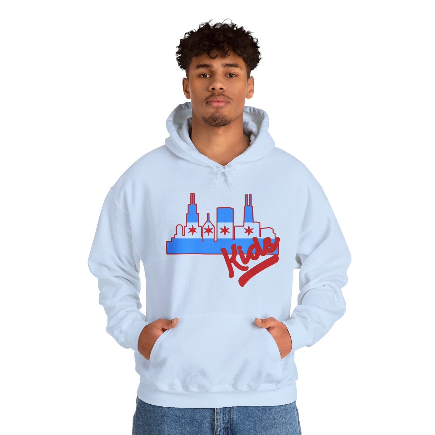 Chicago Kids Hoodie — Retro Skyline Graphic “Chicago Kids” Streetwear