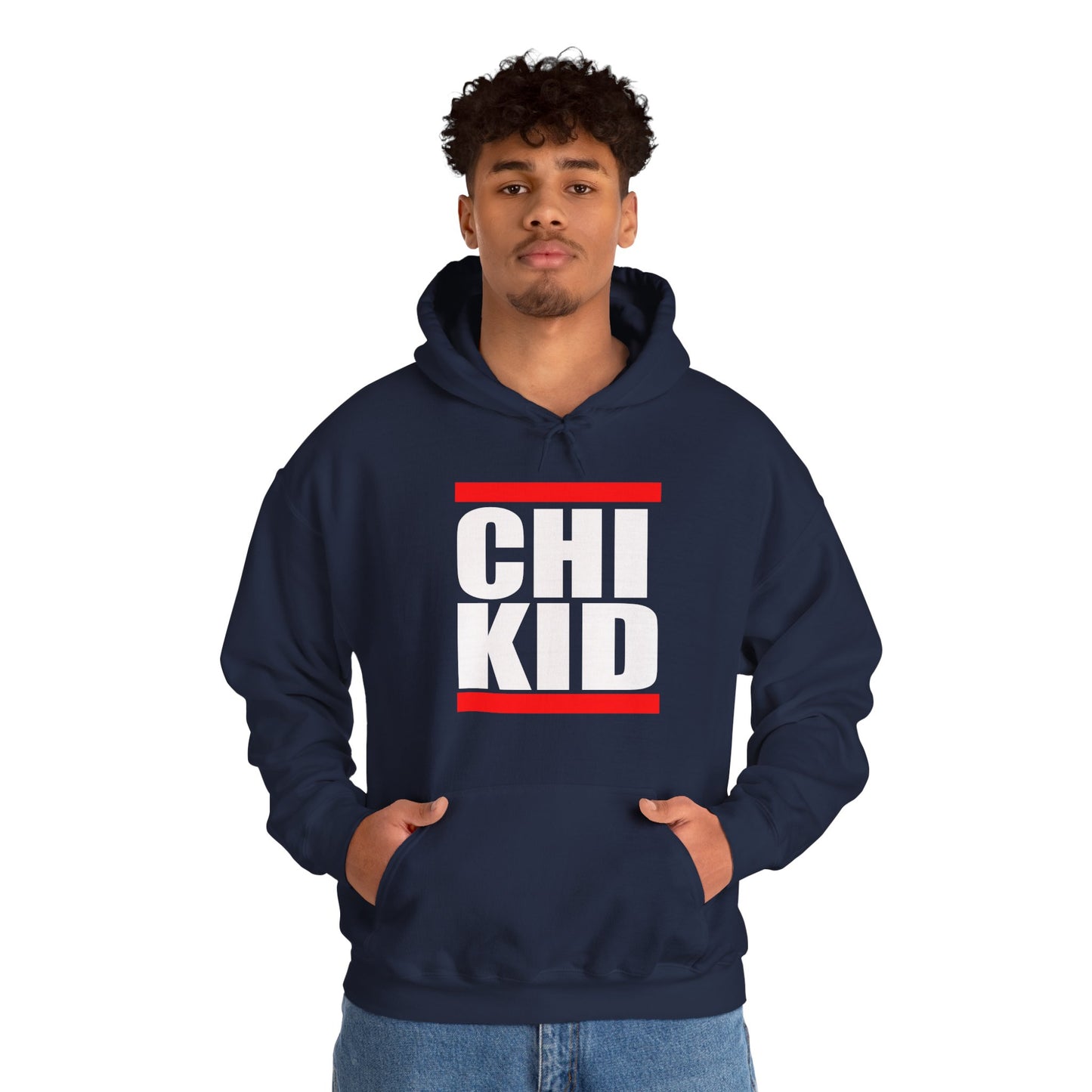 Chi Kid Hoodie — Bold Streetwear Pullover with Red Accent