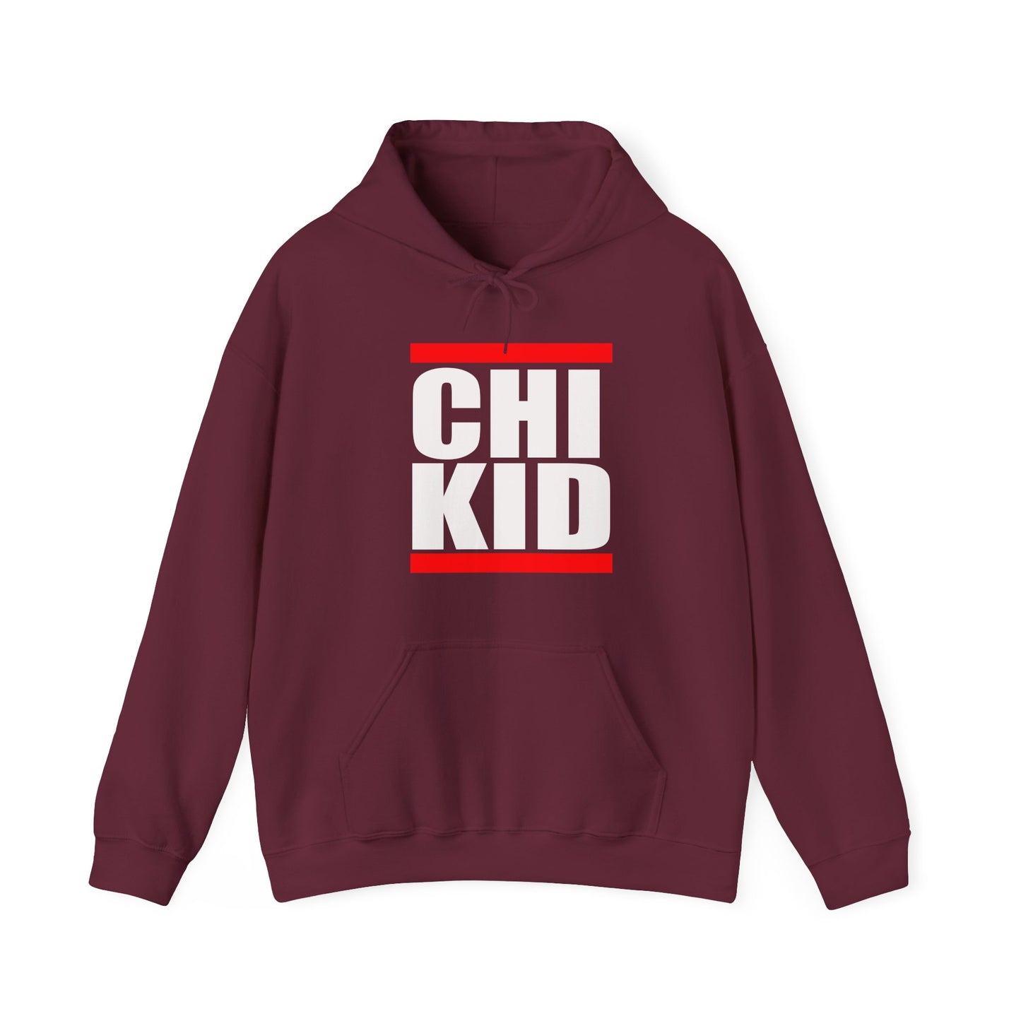 Chi Kid Hoodie — Bold Streetwear Pullover with Red Accent